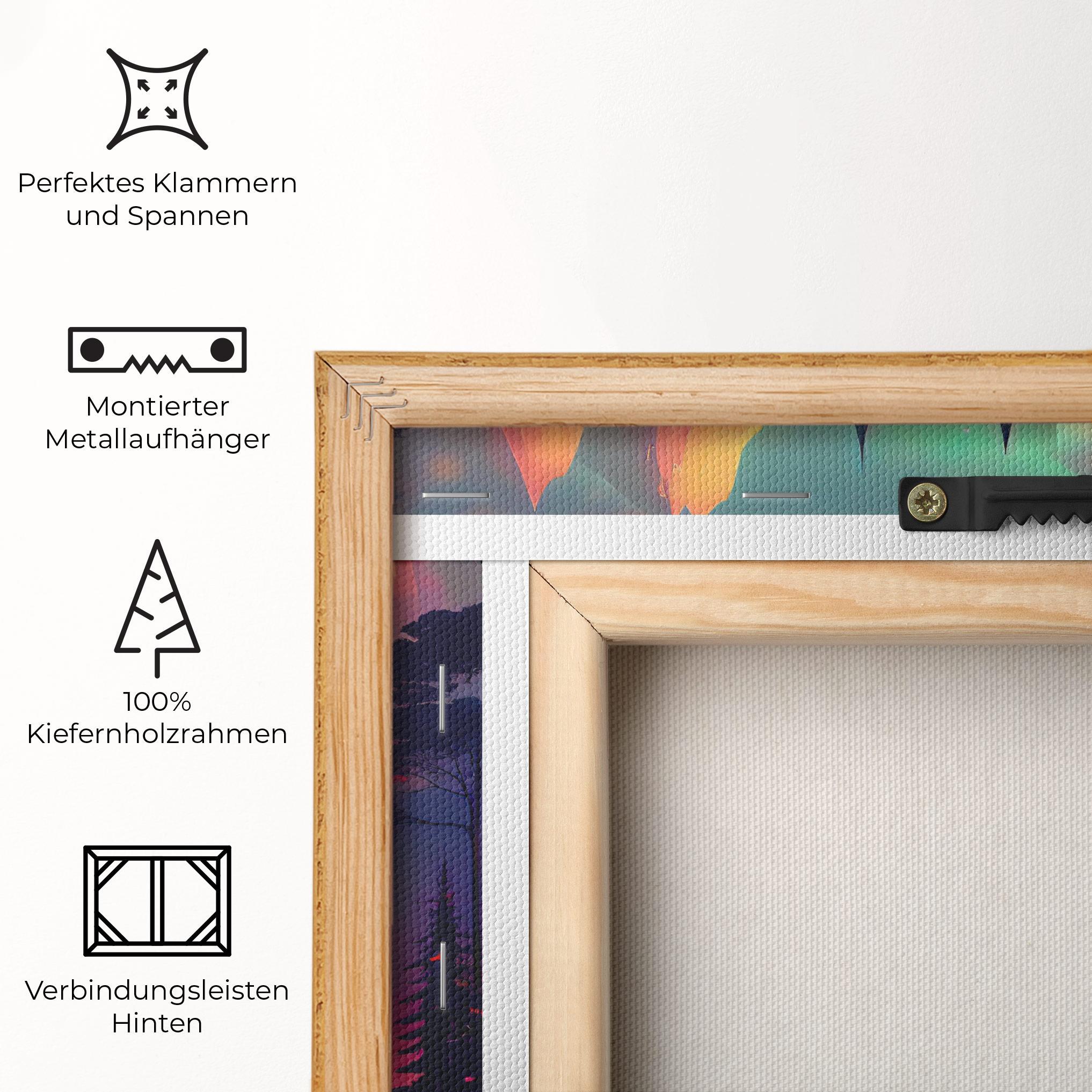 Leinwandbild Purple Orange Castle mockup 5