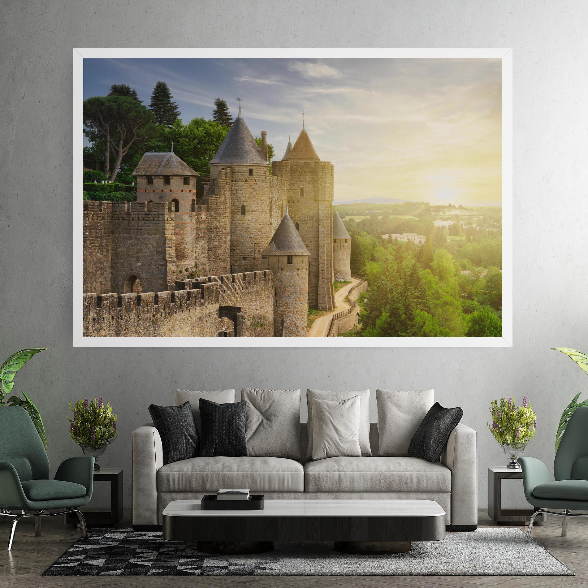 Leinwandbild Carcassonne France mockup 7