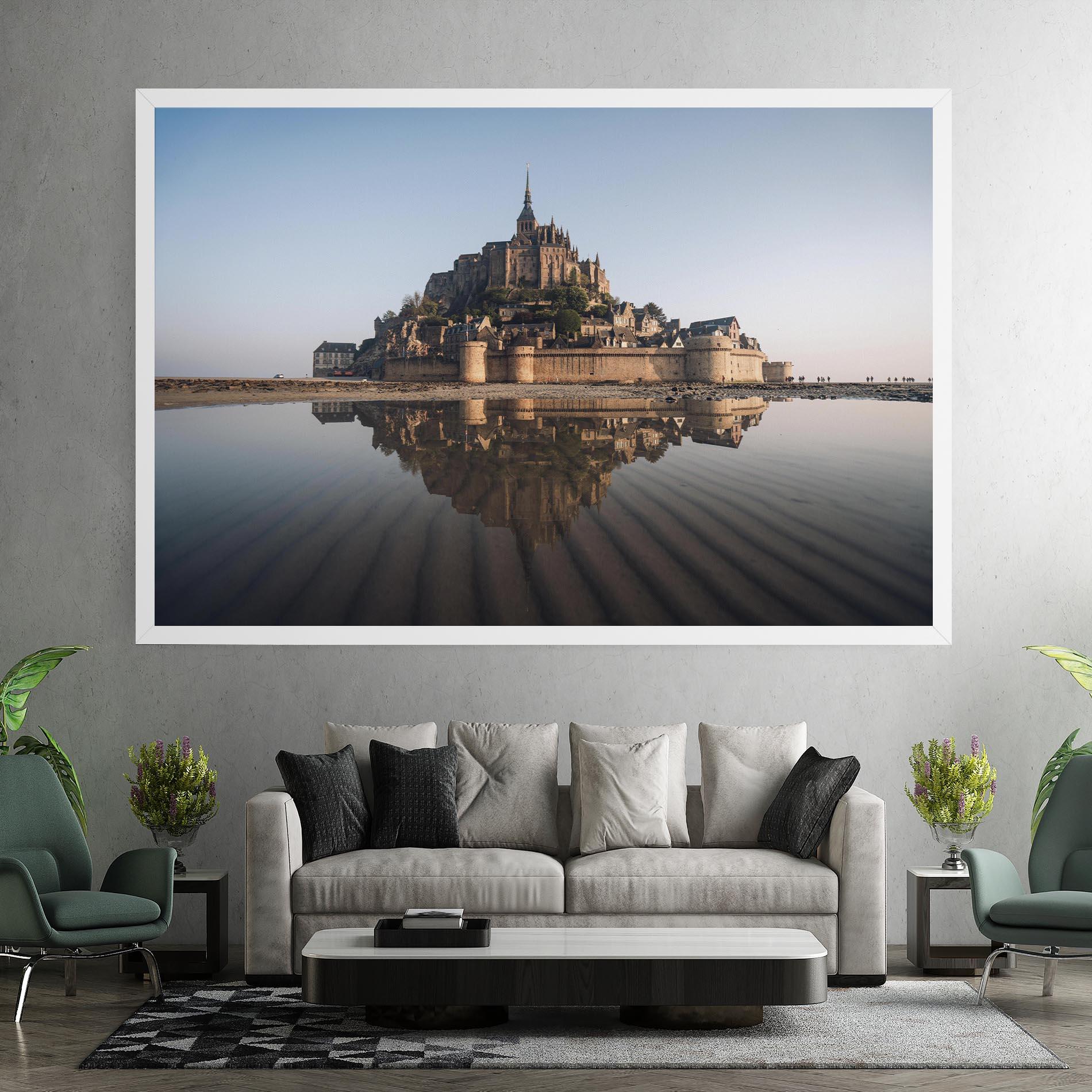 Leinwandbild Castle Reflection mockup 7