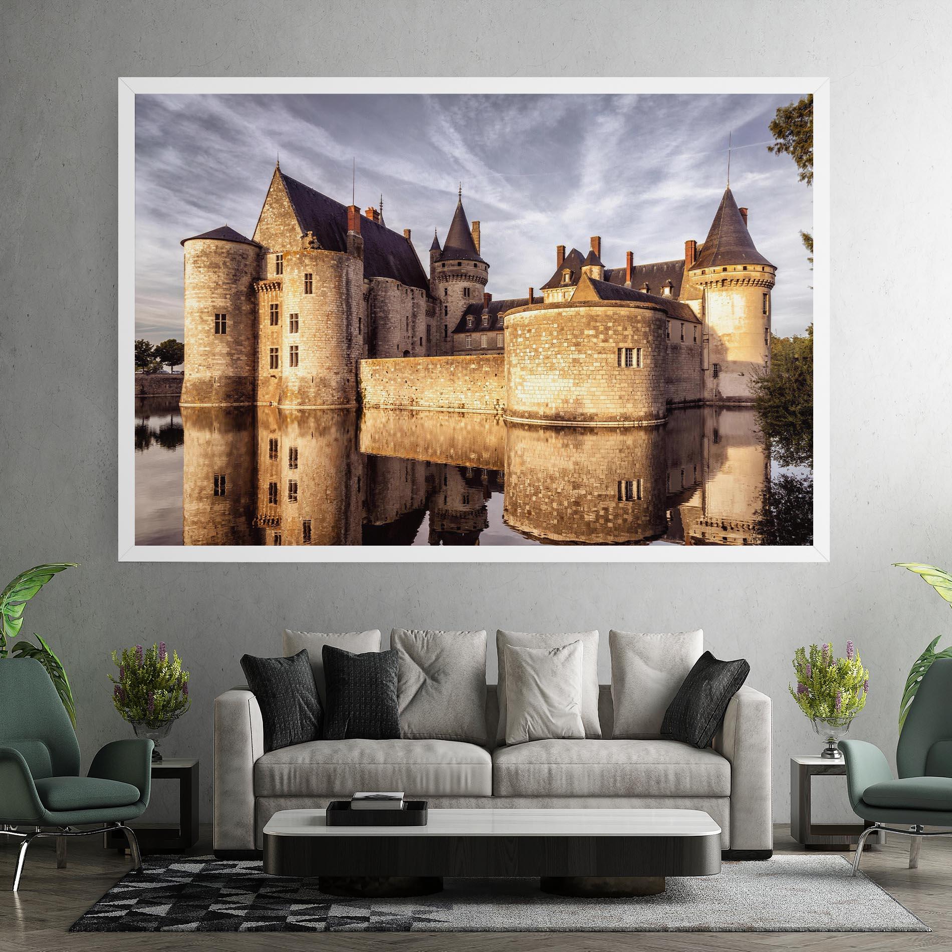 Leinwandbild Chateau Castle mockup 7