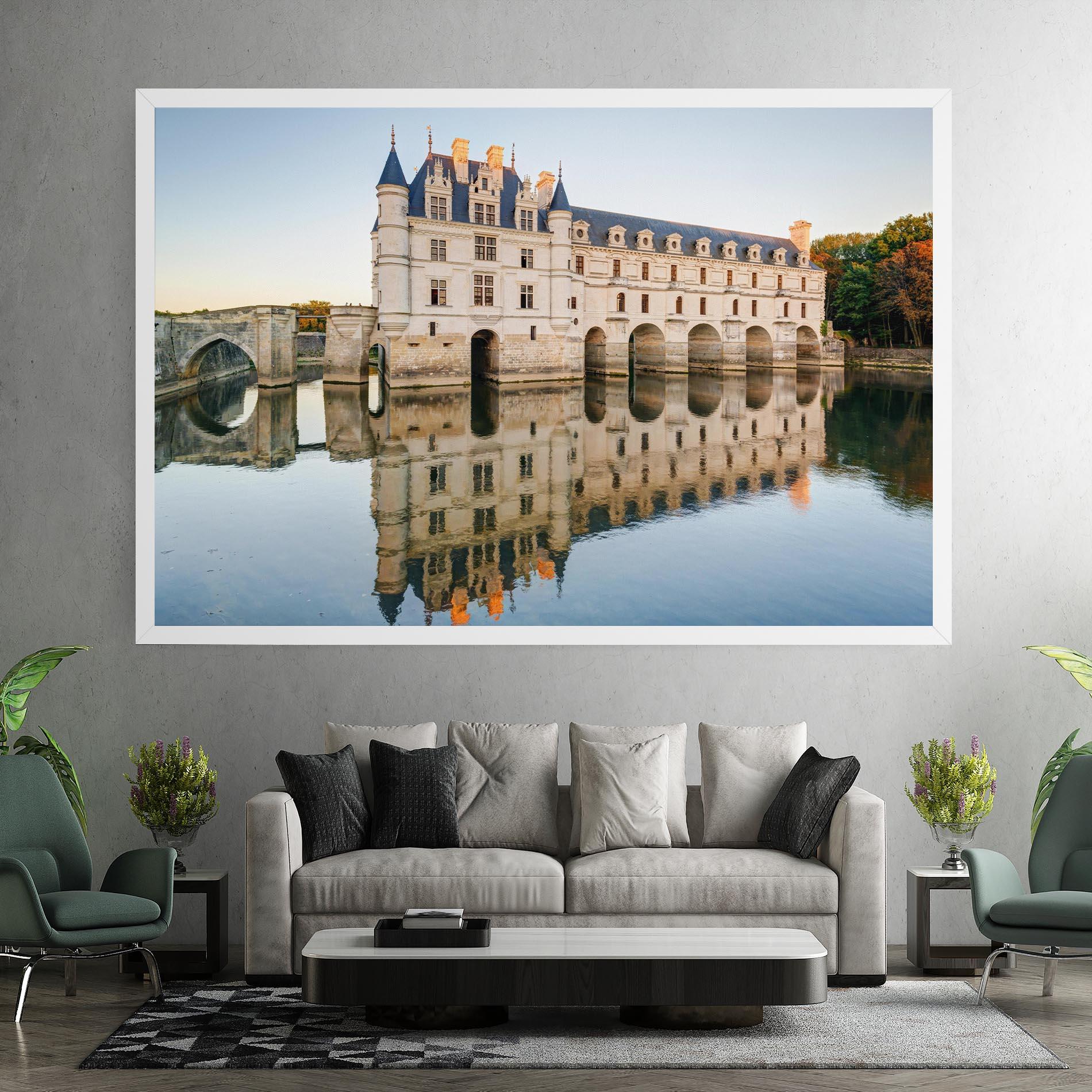 Leinwandbild Chateau Chenonceau Castle mockup 7