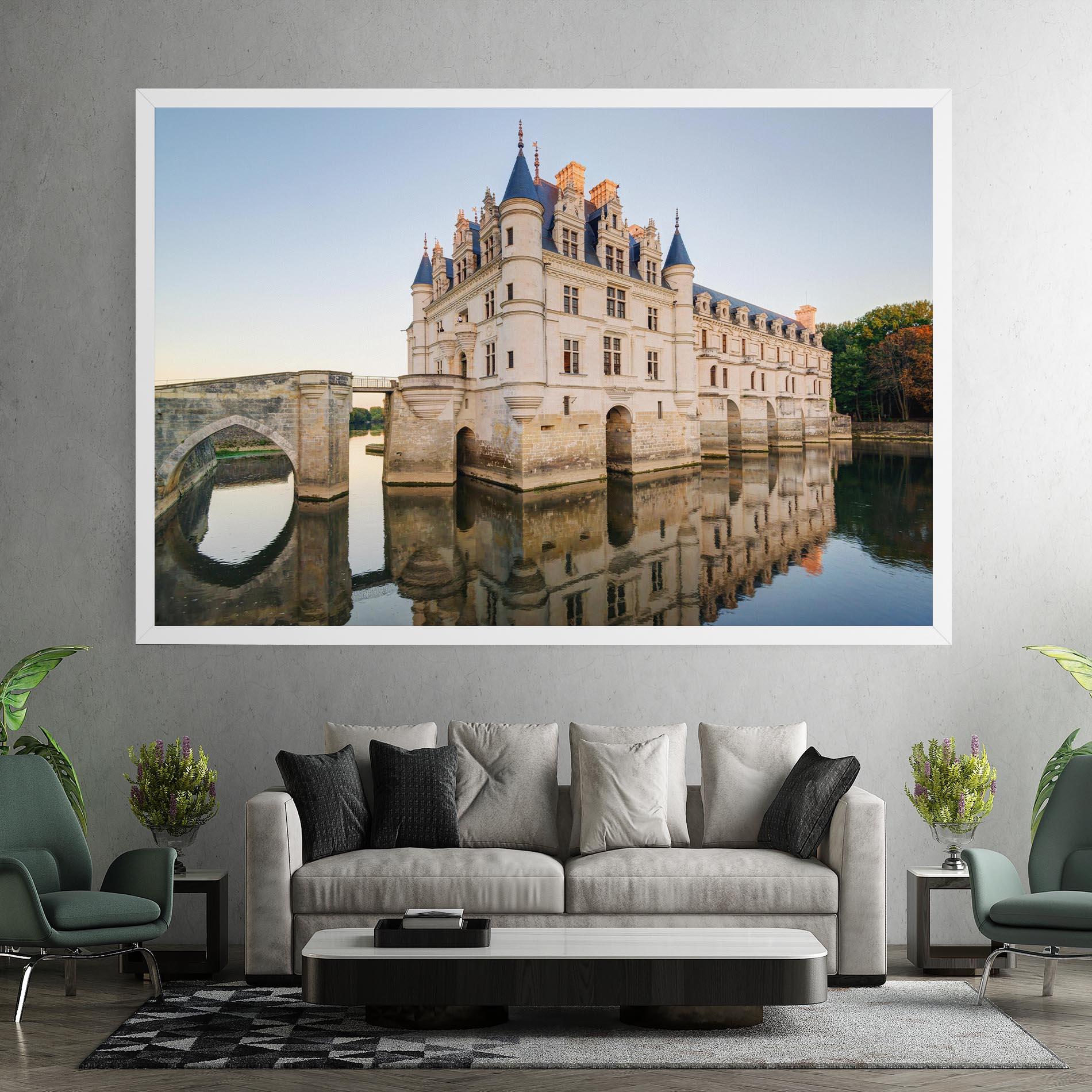 Leinwandbild Chateau France mockup 7