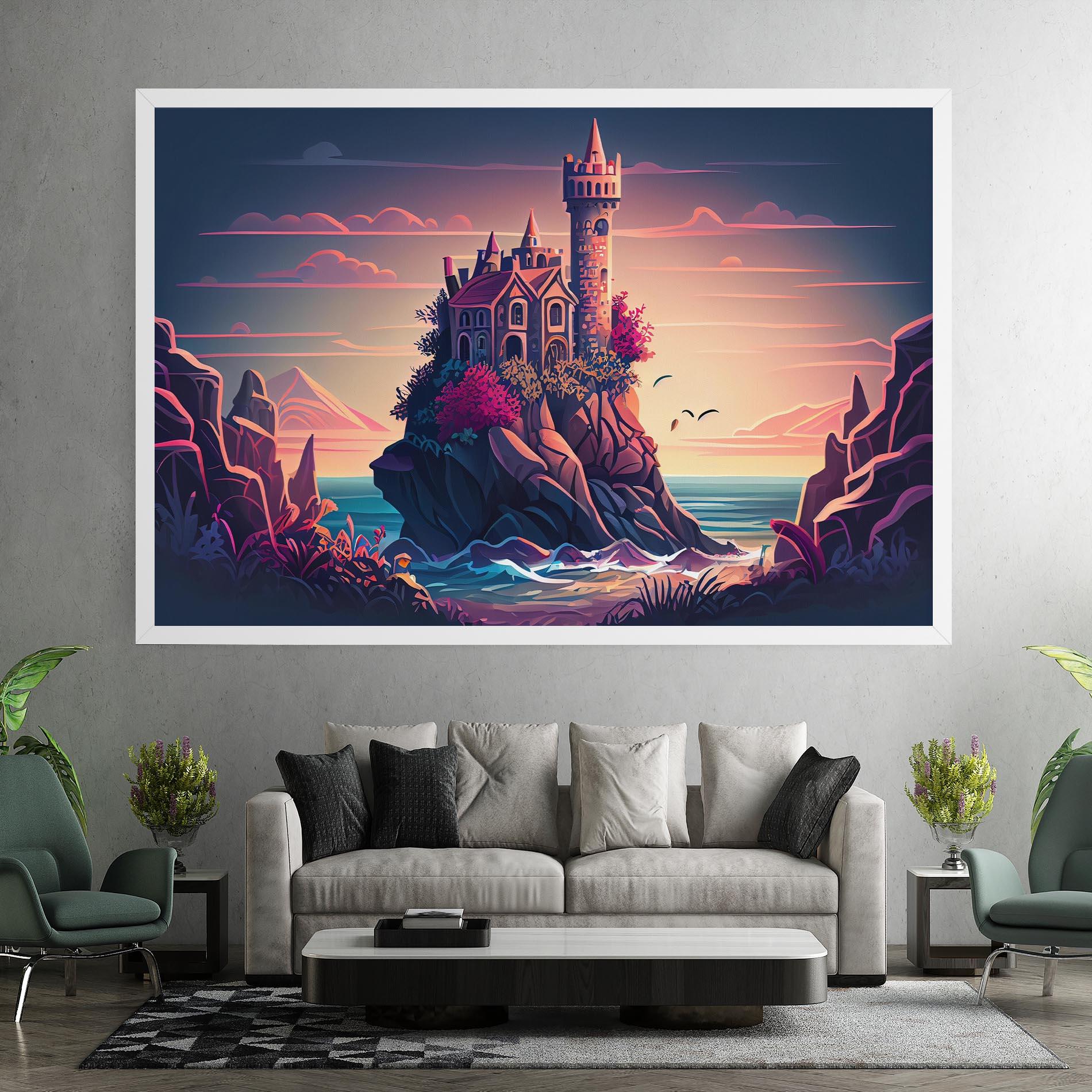 Leinwandbild Cliff Castle mockup 7