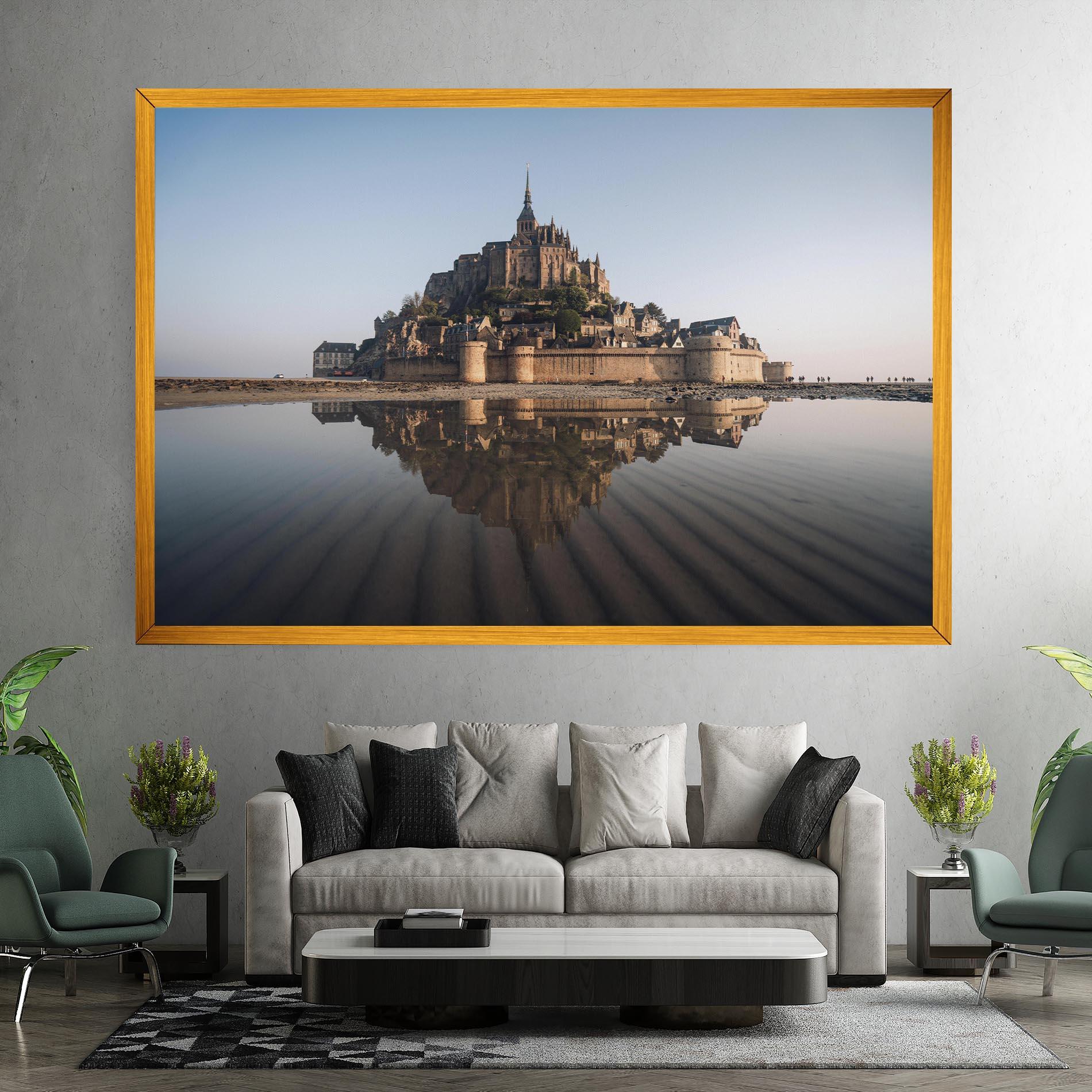 Leinwandbild Castle Reflection mockup 7
