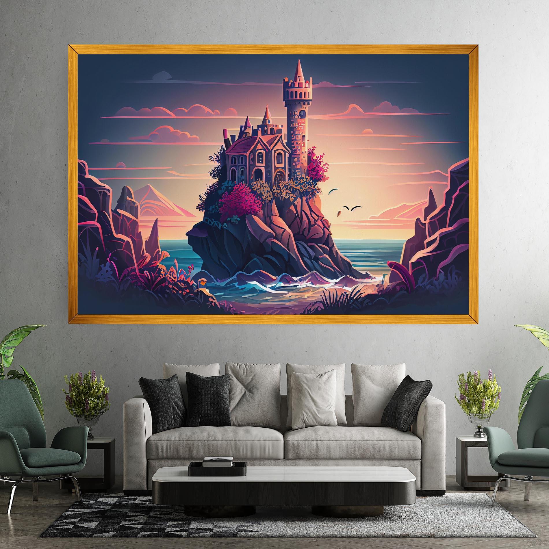 Leinwandbild Cliff Castle mockup 7