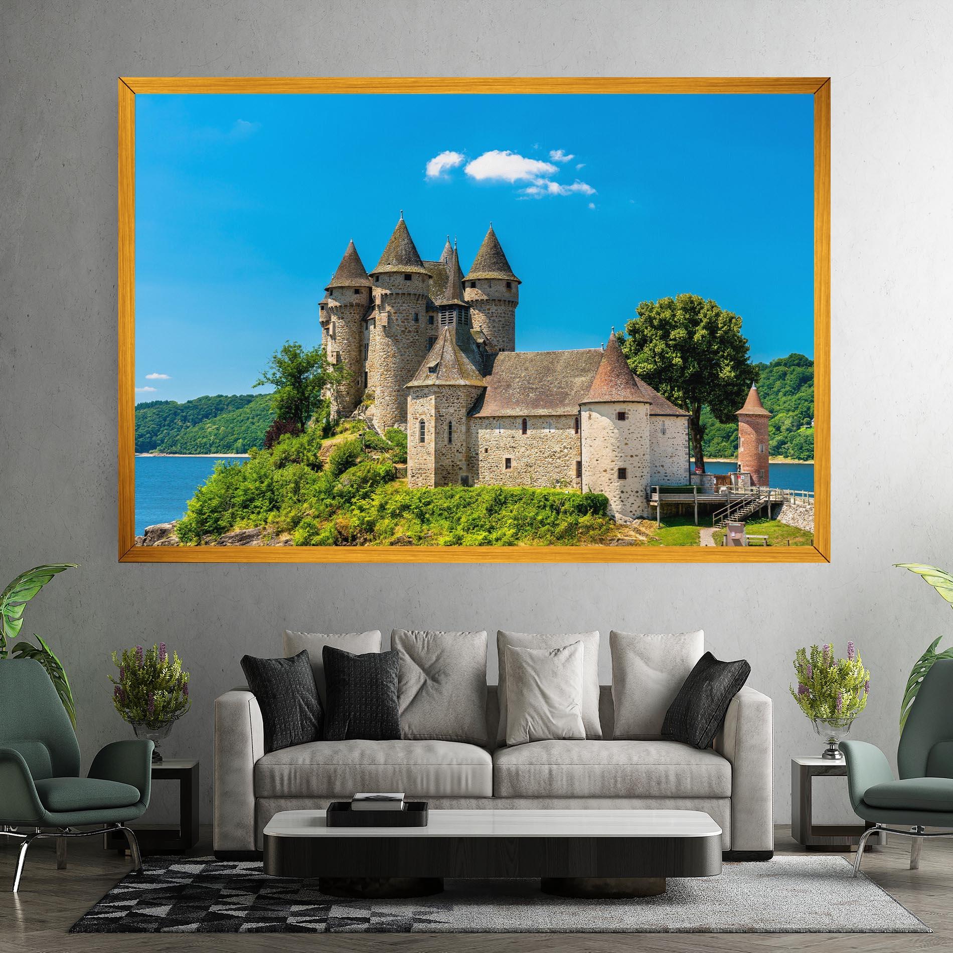 Leinwandbild Medieval Castle France mockup 7