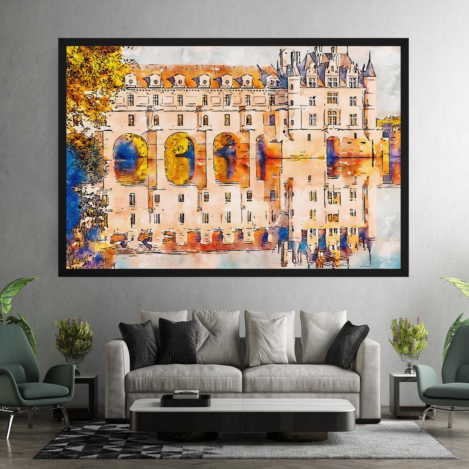 Blue Orange Castle mockup 7