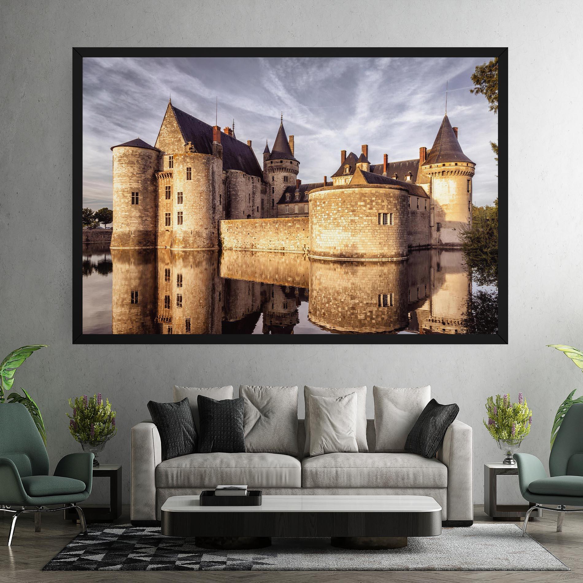 Leinwandbild Chateau Castle mockup 7