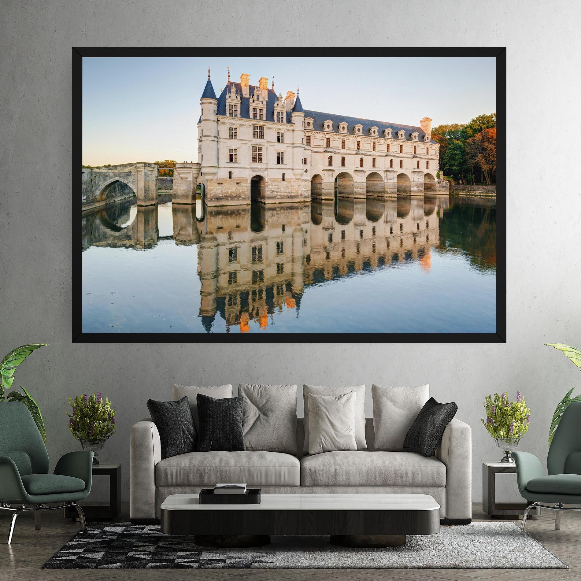 Leinwandbild Chateau Chenonceau Castle mockup 7