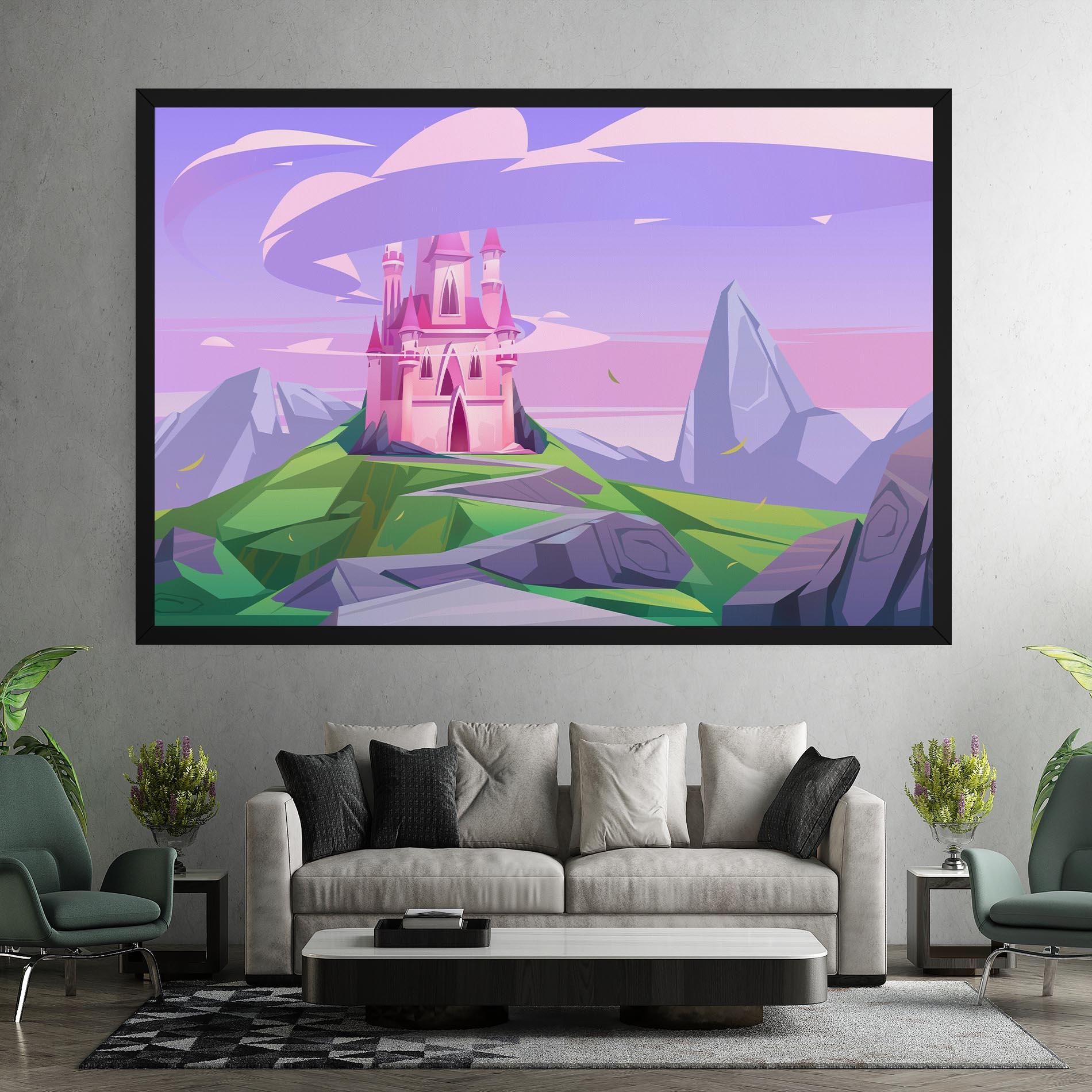 Leinwandbild Pink Castle mockup 7