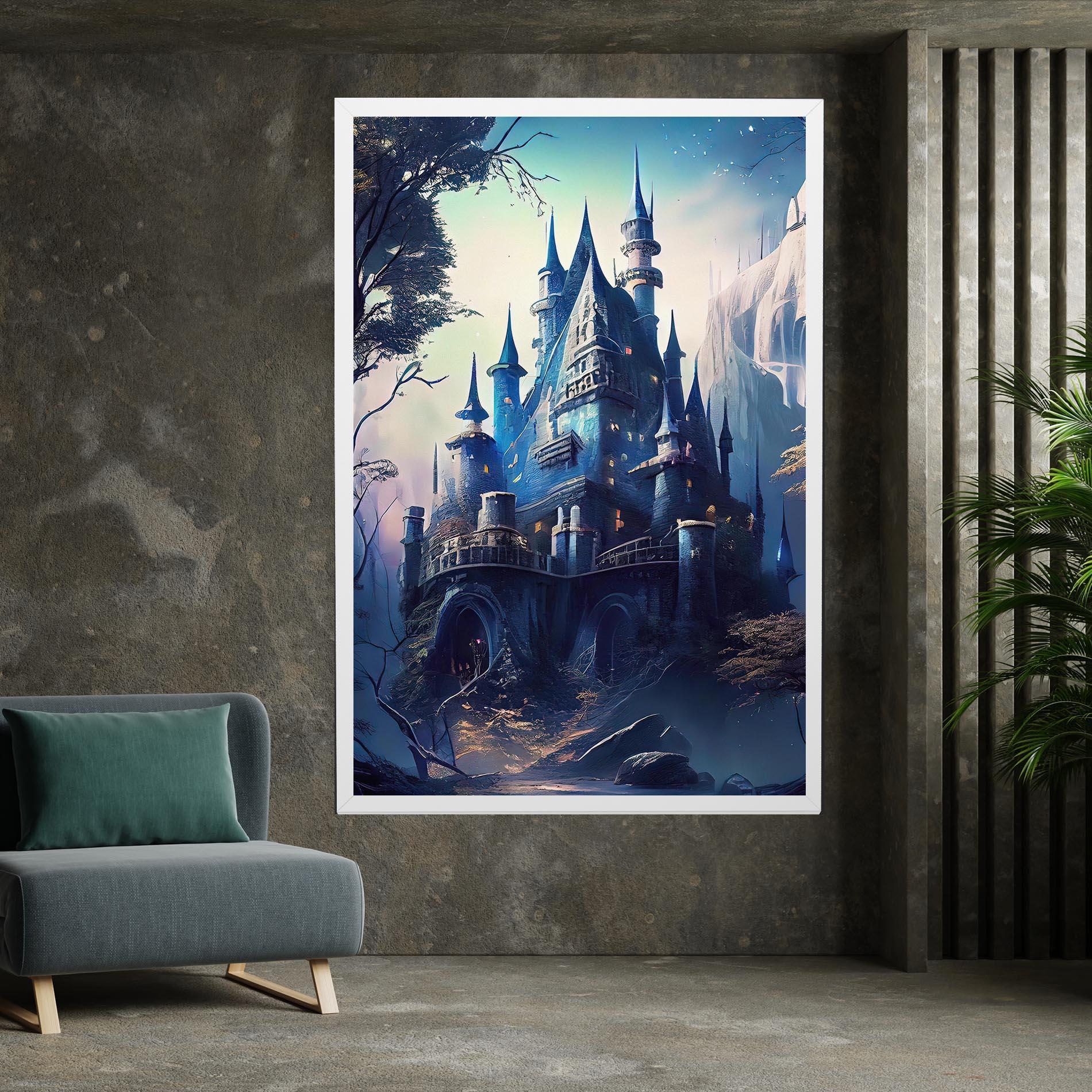 Leinwandbild Blue Art Castle mockup 7