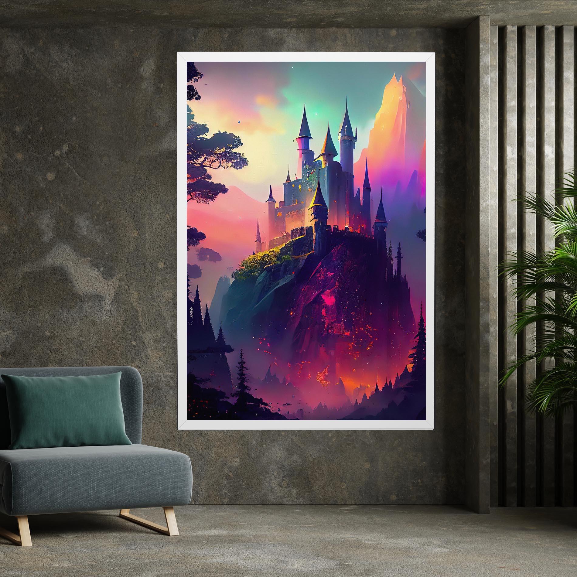 Leinwandbild Purple Orange Castle mockup 7