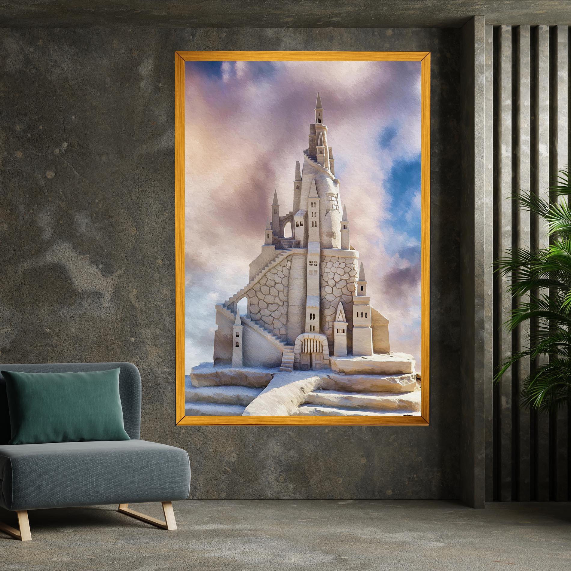 Leinwandbild Cream Castle mockup 7