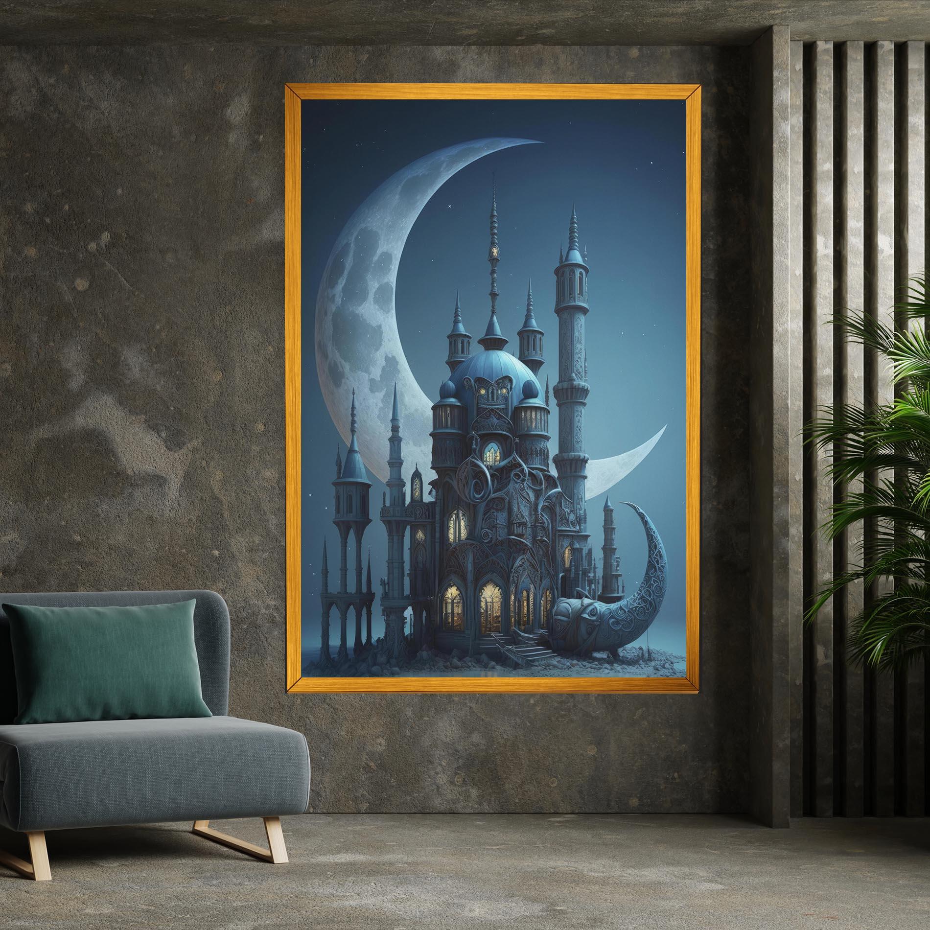 Leinwandbild Mosque Moon mockup 7