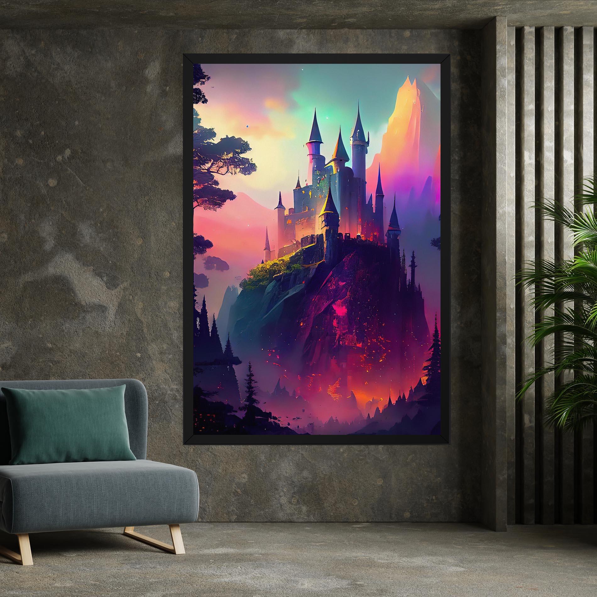 Leinwandbild Purple Orange Castle mockup 7