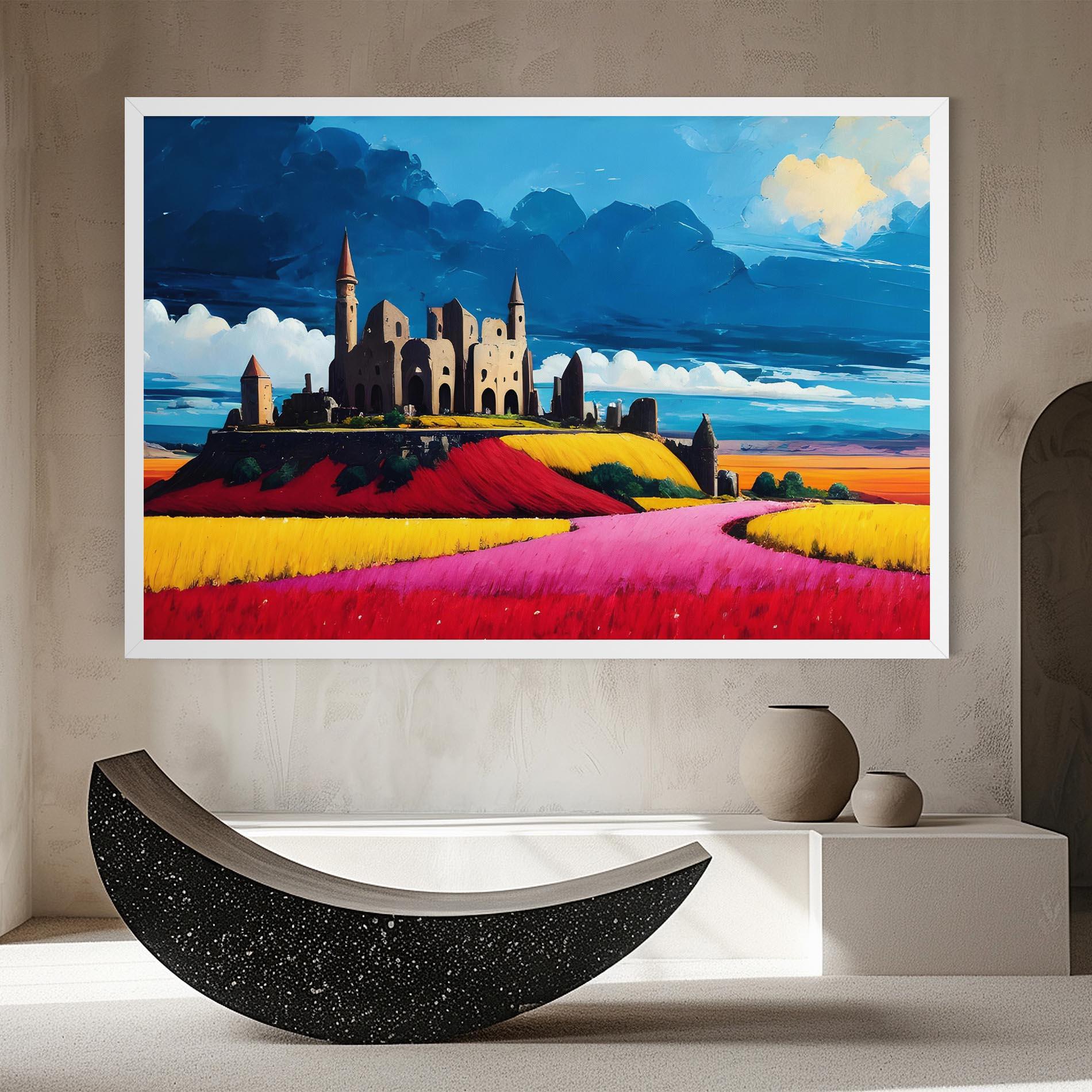 Leinwandbild Antique Building Art mockup 8