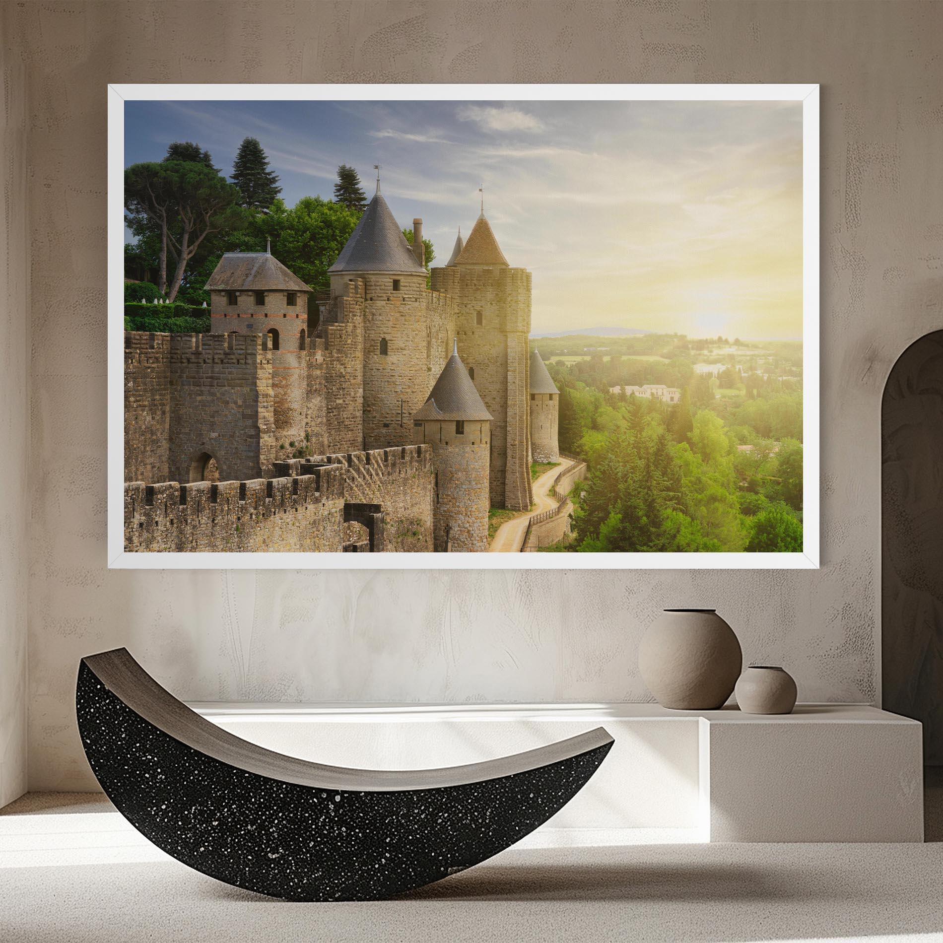 Leinwandbild Carcassonne France mockup 8