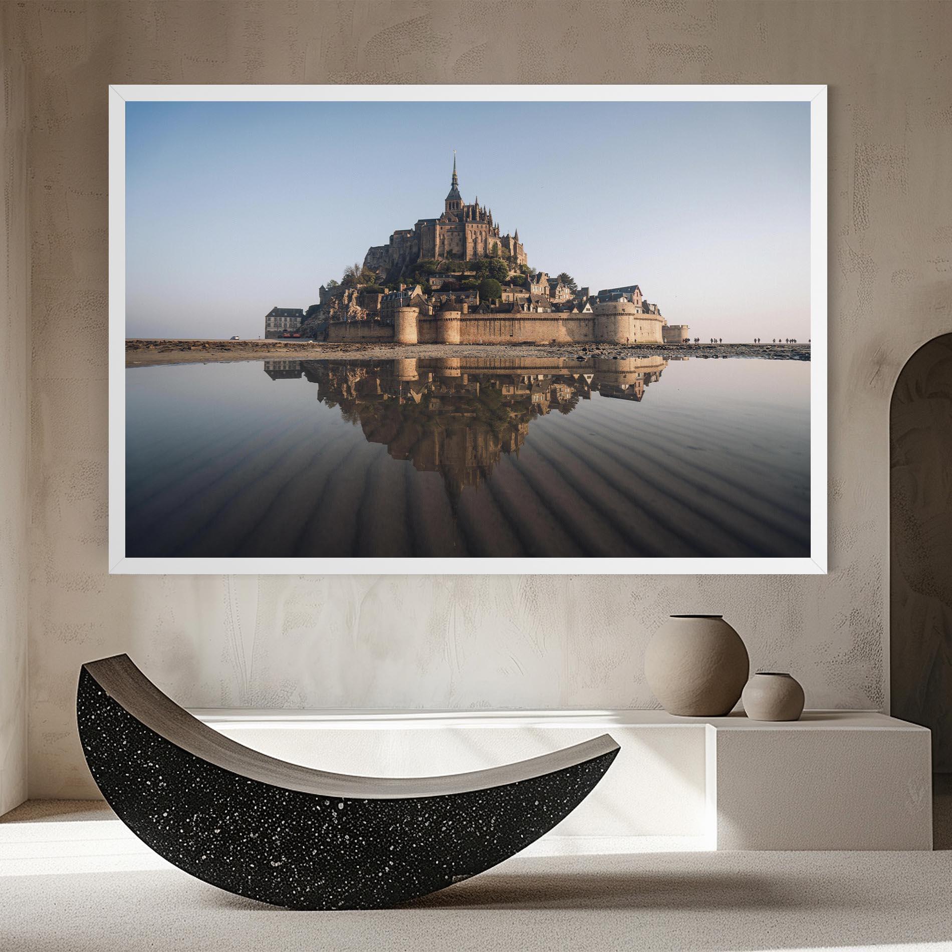 Leinwandbild Castle Reflection mockup 8