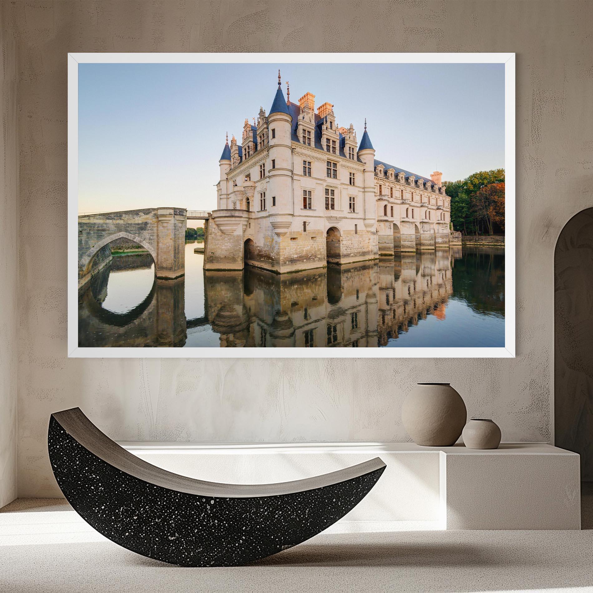 Leinwandbild Chateau France mockup 8