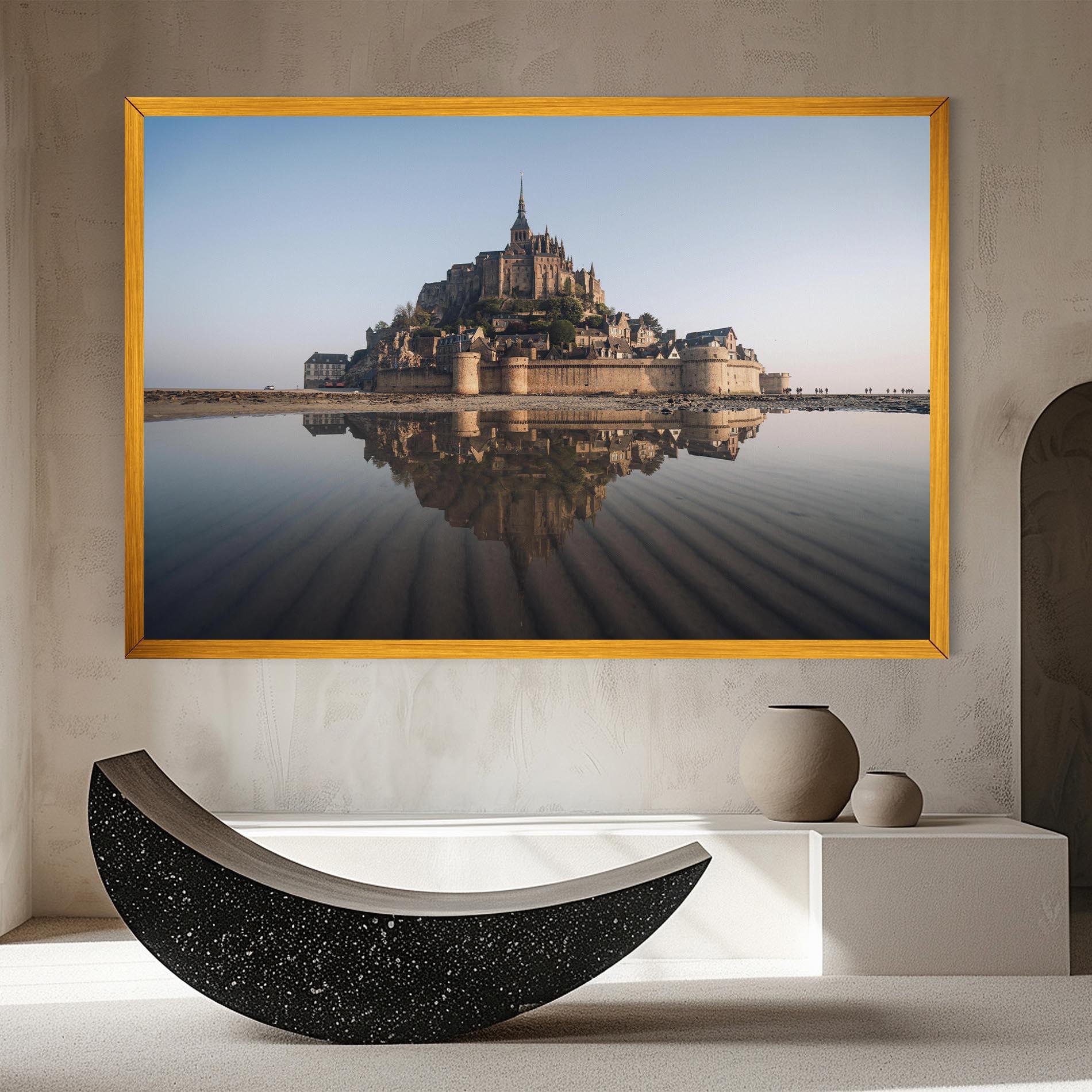 Leinwandbild Castle Reflection mockup 8