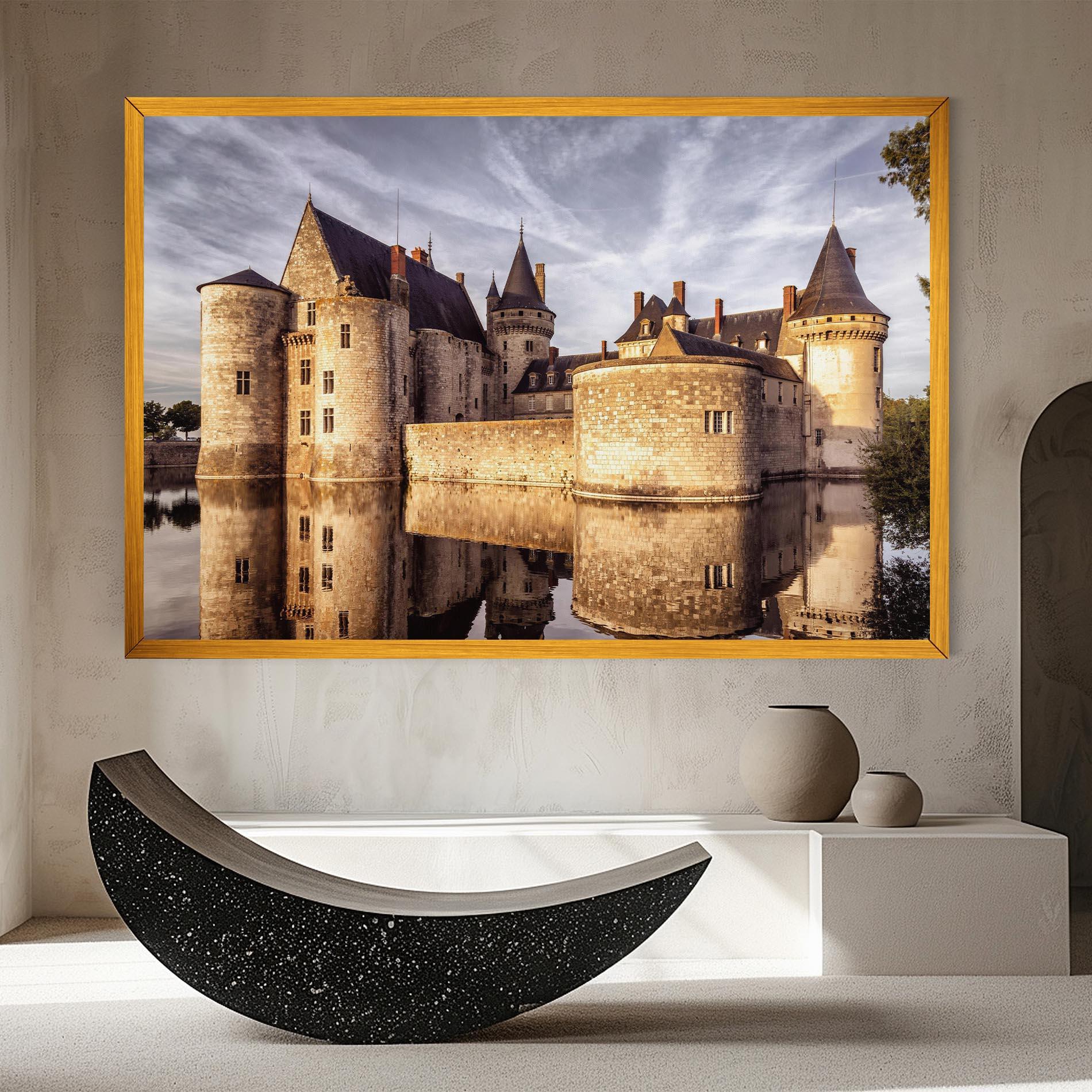 Leinwandbild Chateau Castle mockup 8