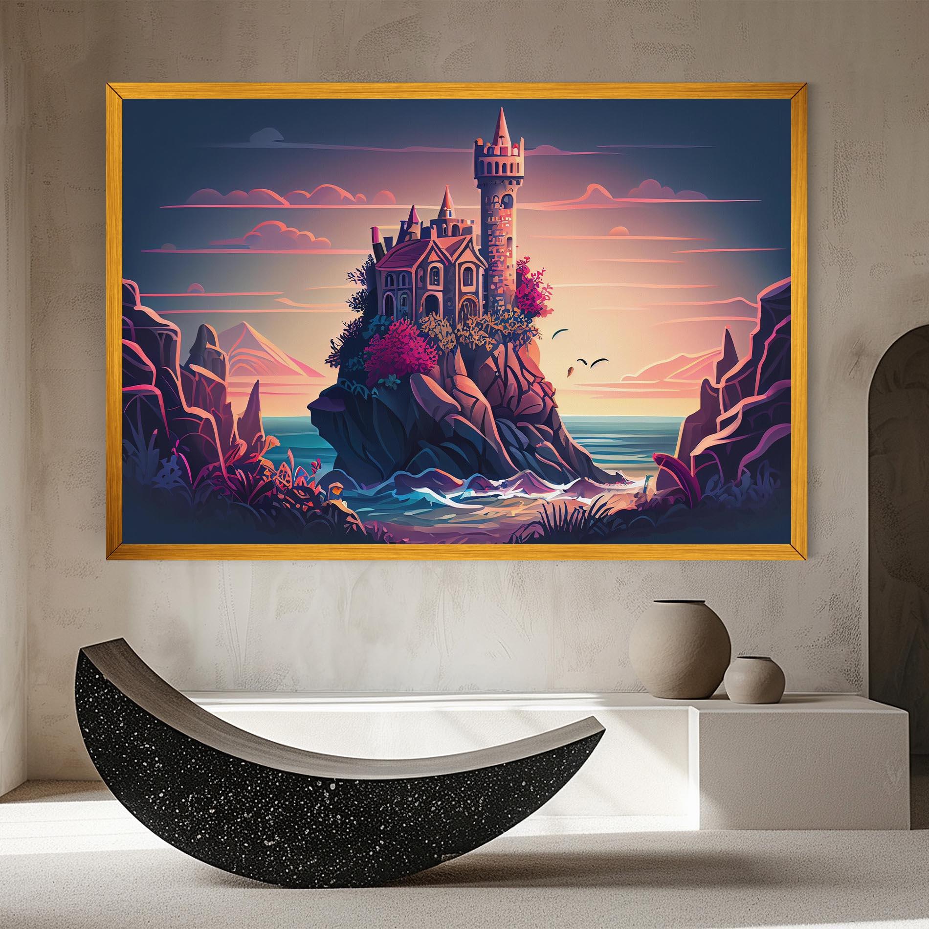 Leinwandbild Cliff Castle mockup 8