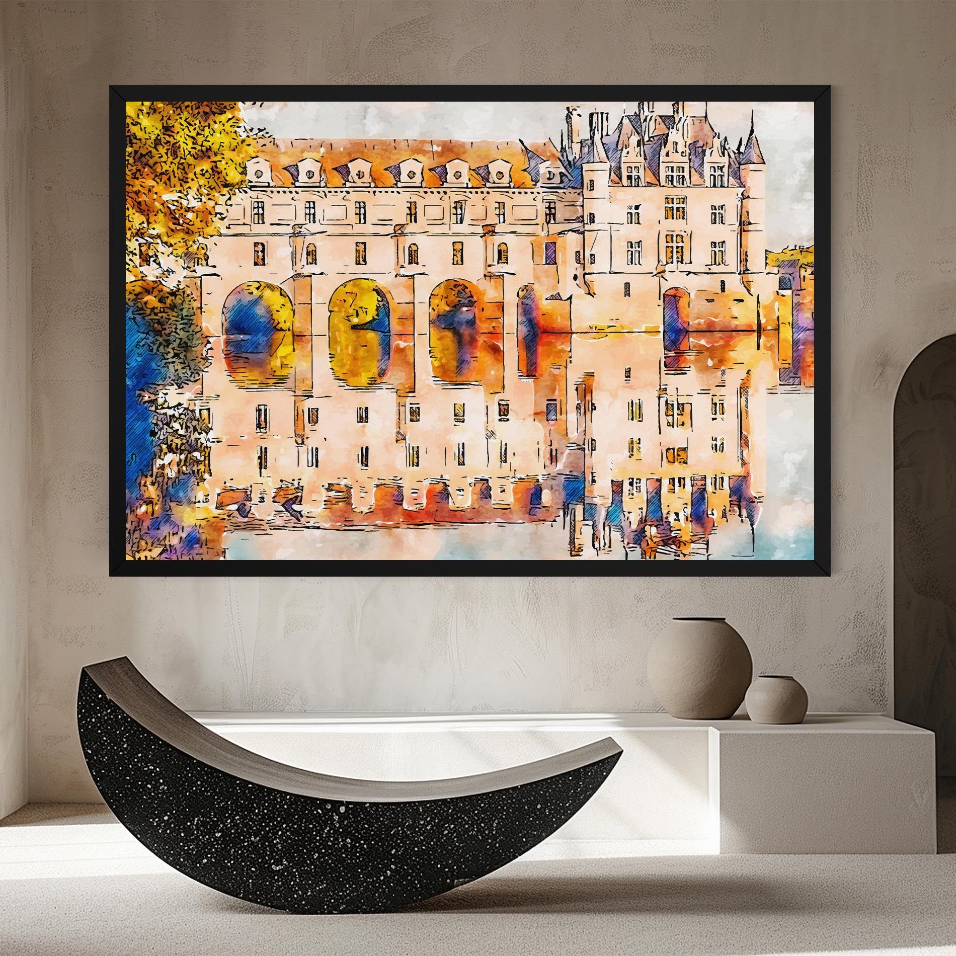 Blue Orange Castle mockup 8