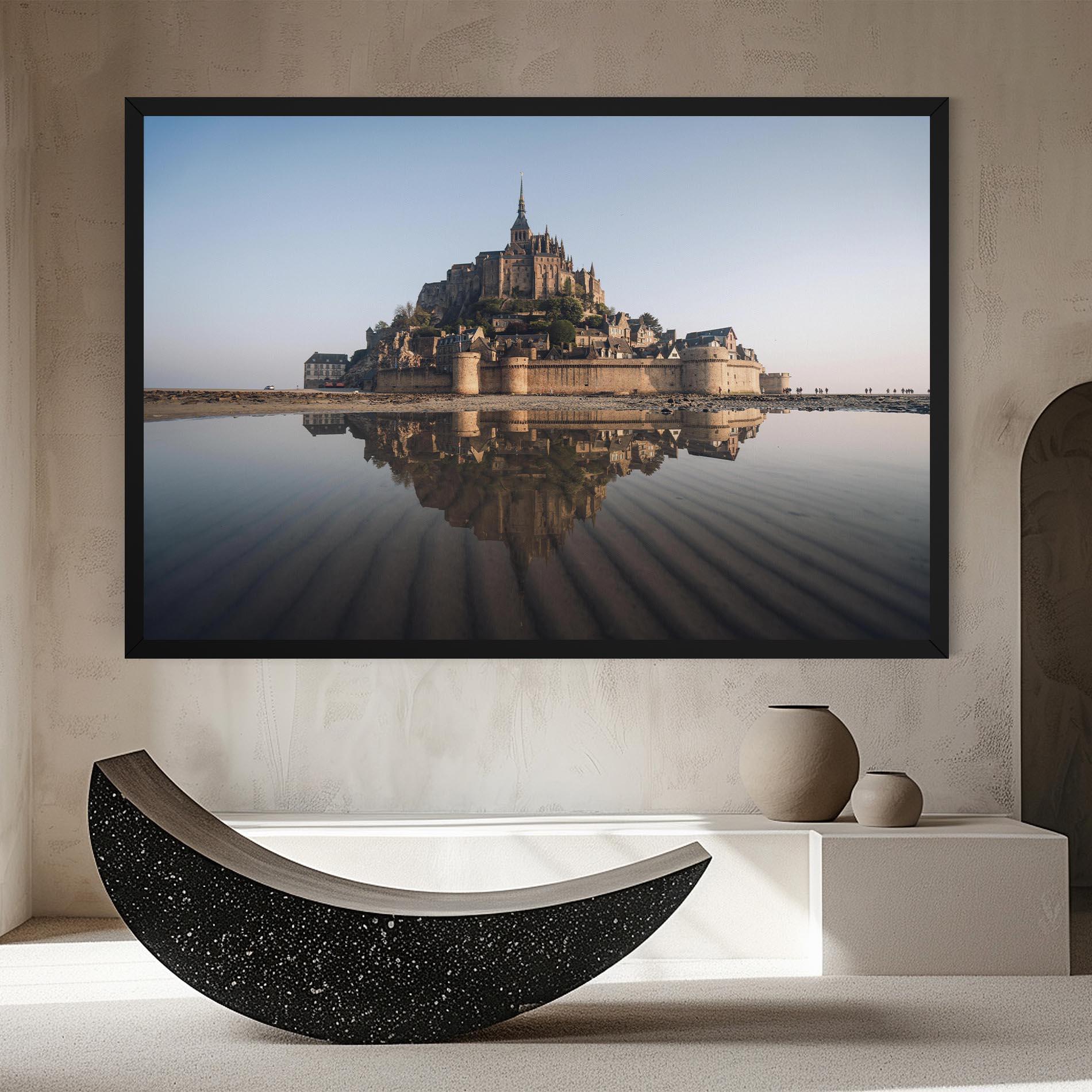 Leinwandbild Castle Reflection mockup 8