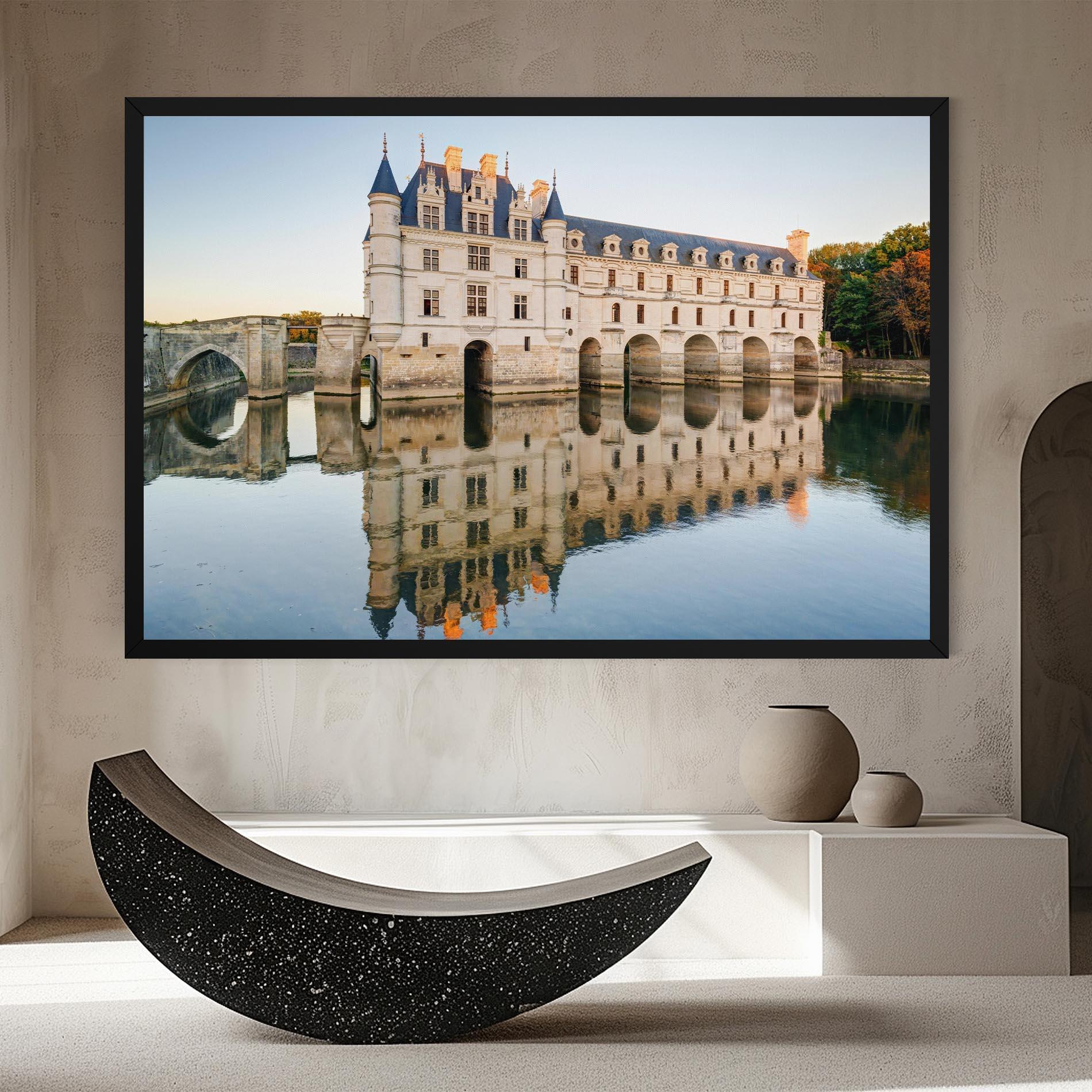 Leinwandbild Chateau Chenonceau Castle mockup 8