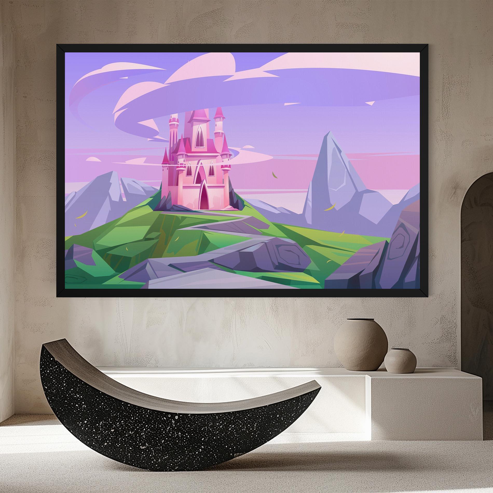 Leinwandbild Pink Castle mockup 8