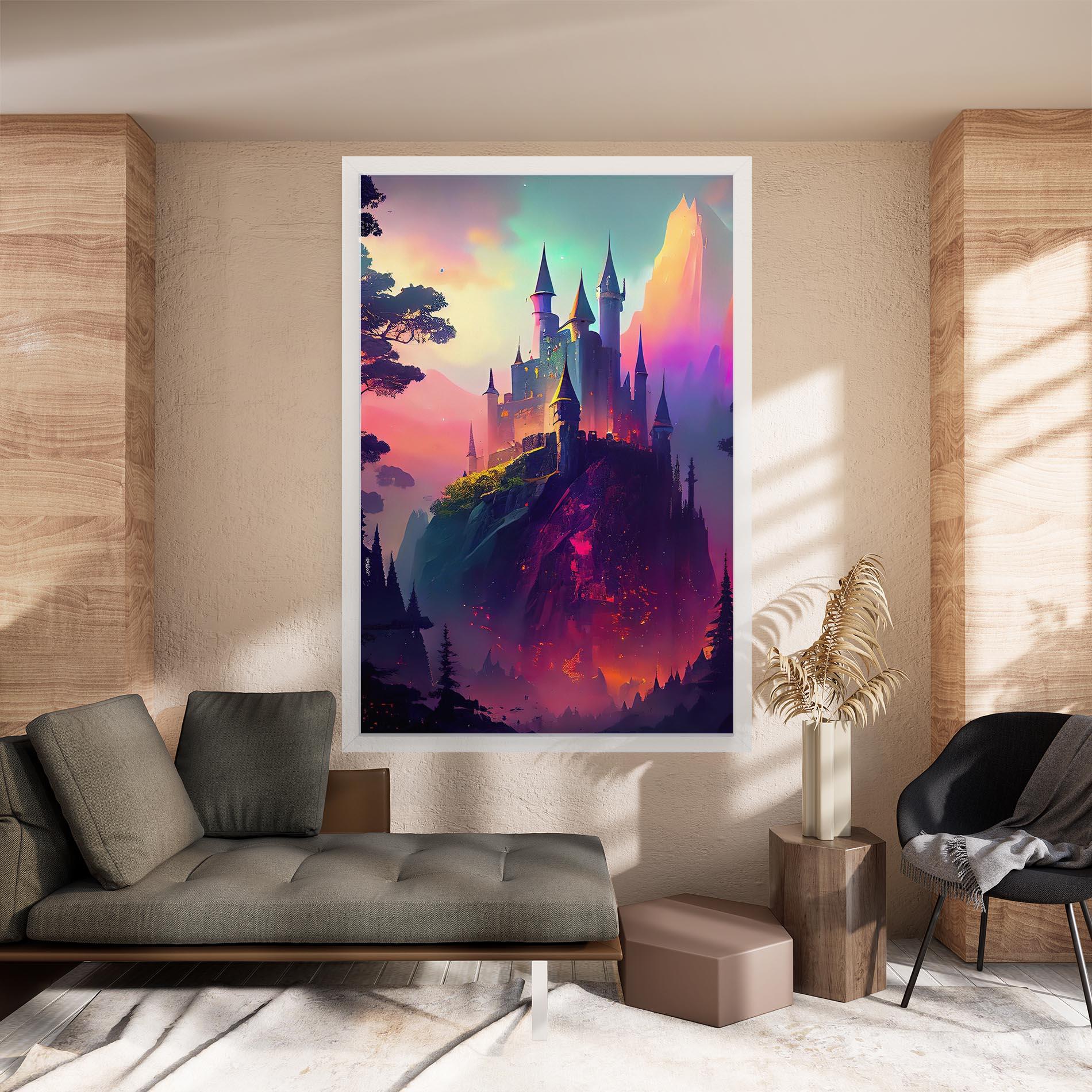 Leinwandbild Purple Orange Castle mockup 8