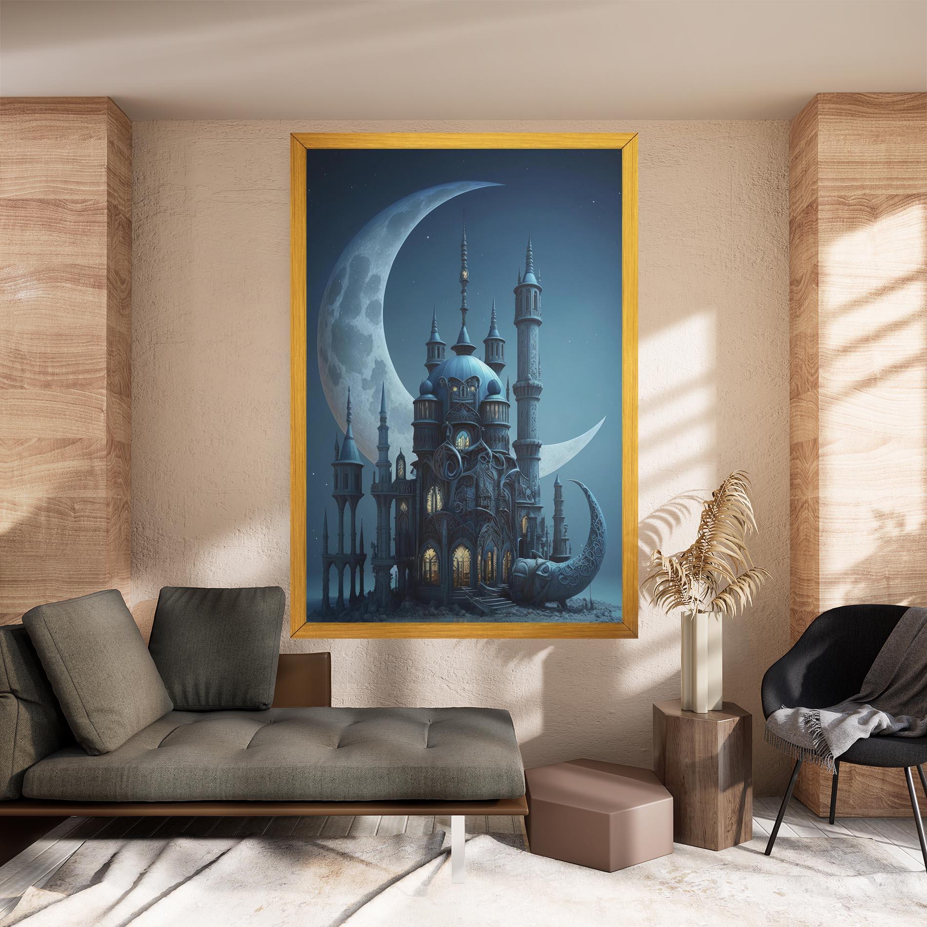 Leinwandbild Mosque Moon mockup 8