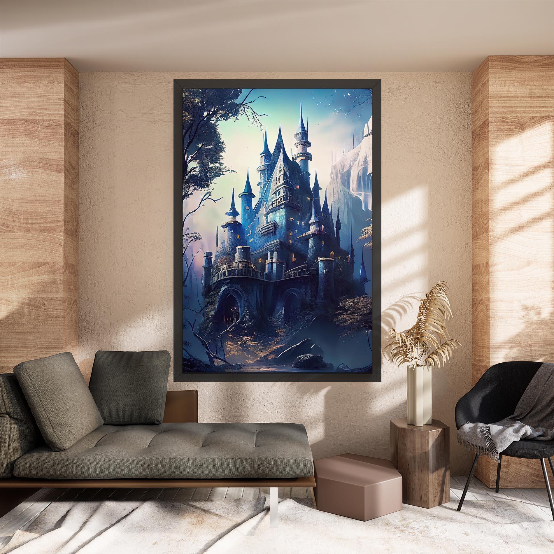 Leinwandbild Blue Art Castle mockup 8