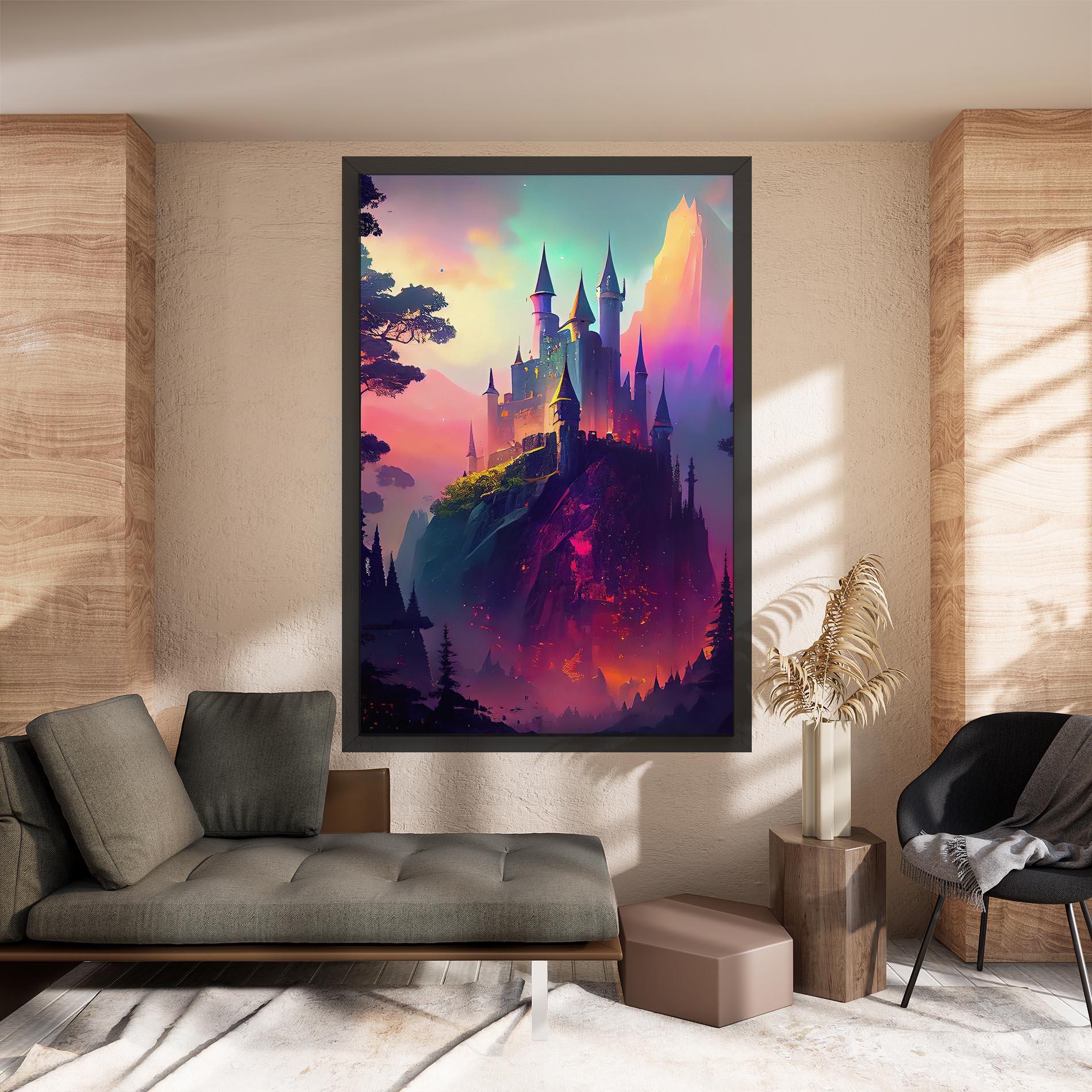 Leinwandbild Purple Orange Castle mockup 8