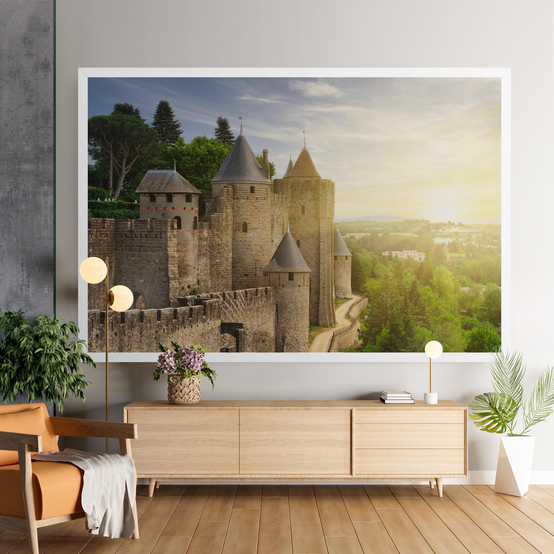 Leinwandbild Carcassonne France mockup 9