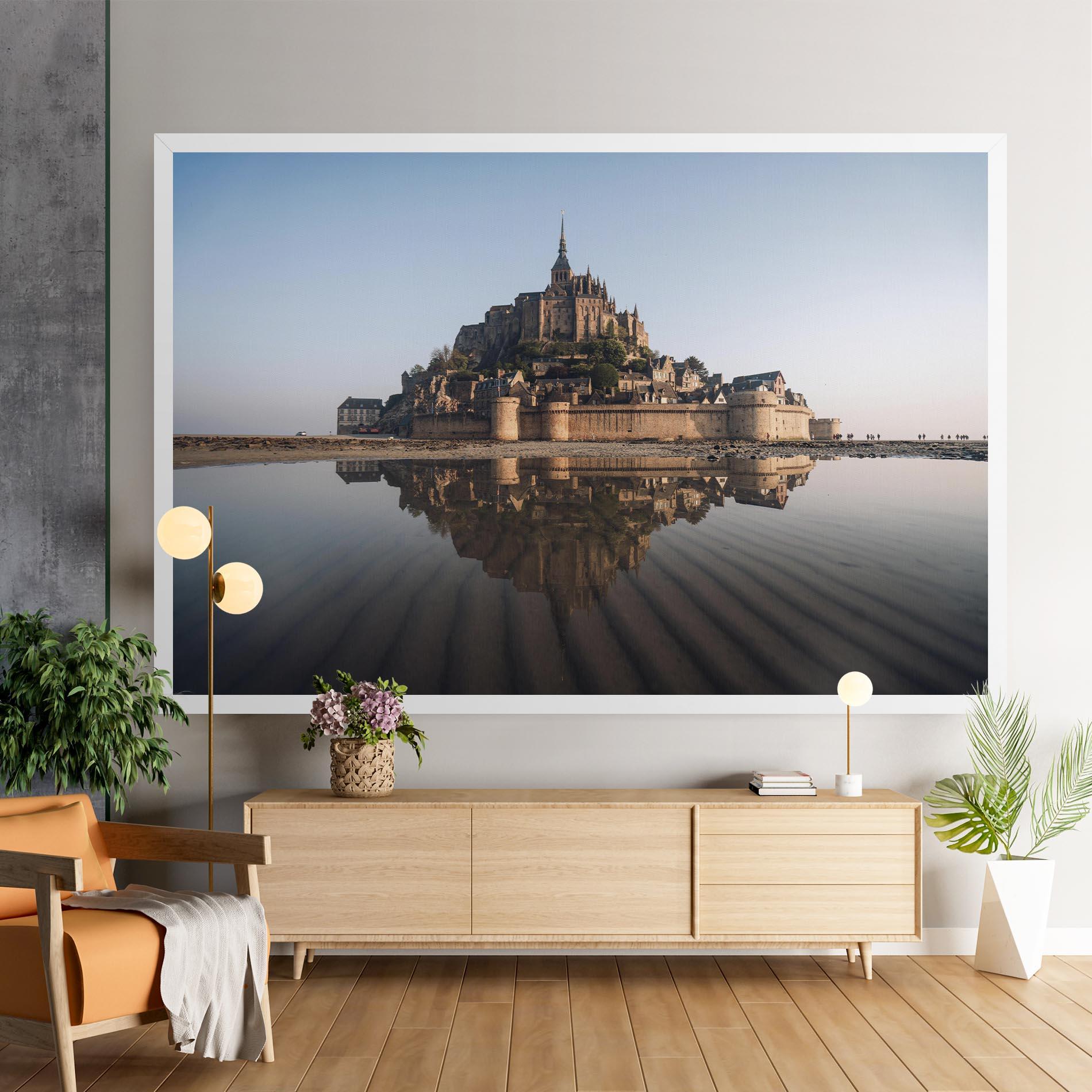 Leinwandbild Castle Reflection mockup 9