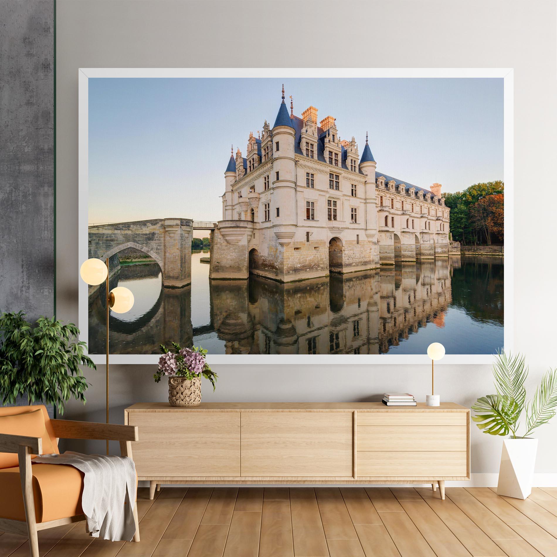 Leinwandbild Chateau France mockup 9