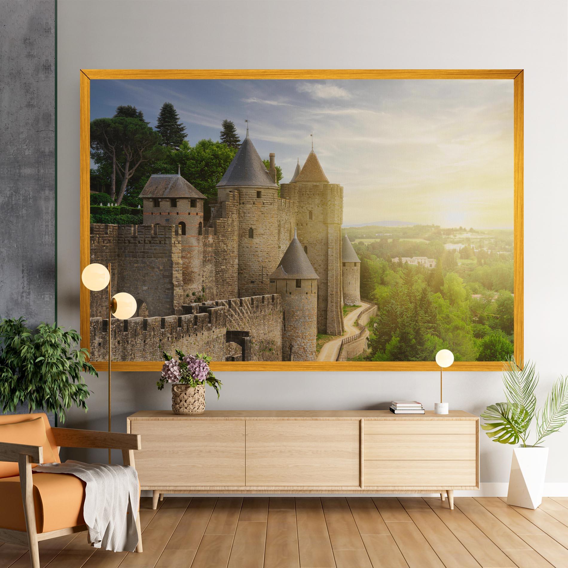 Leinwandbild Carcassonne France mockup 9