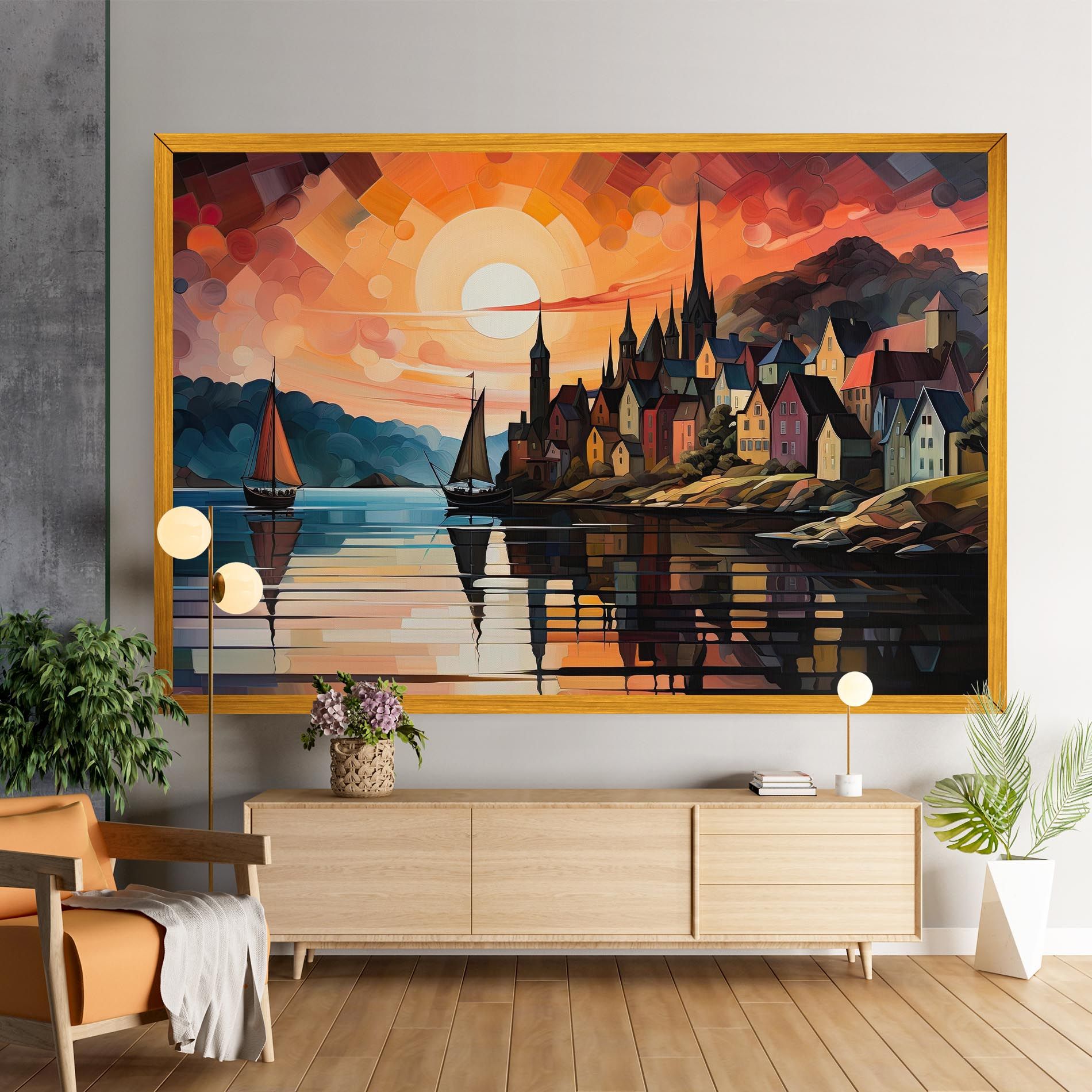 Castle Painting mockup 9