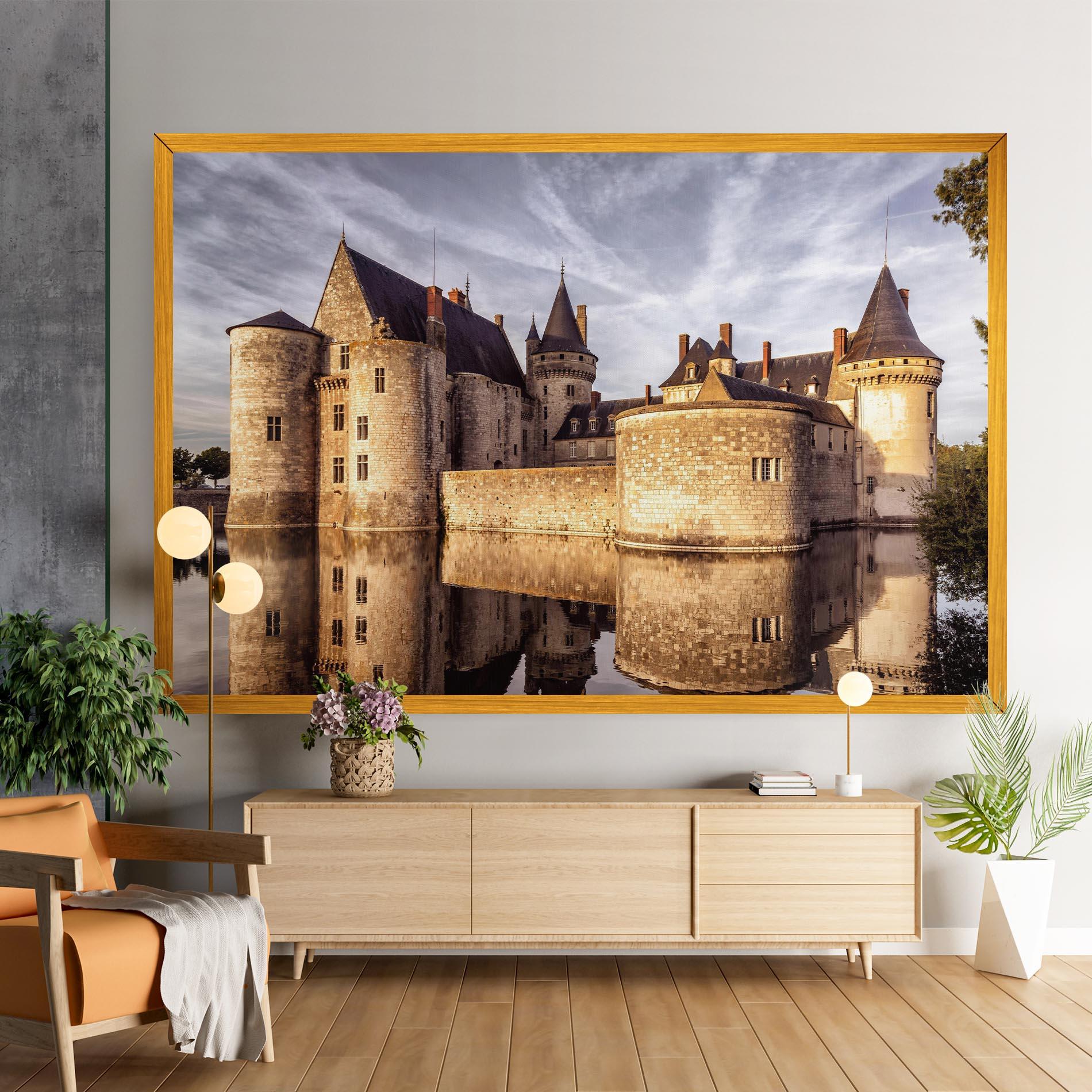 Leinwandbild Chateau Castle mockup 9