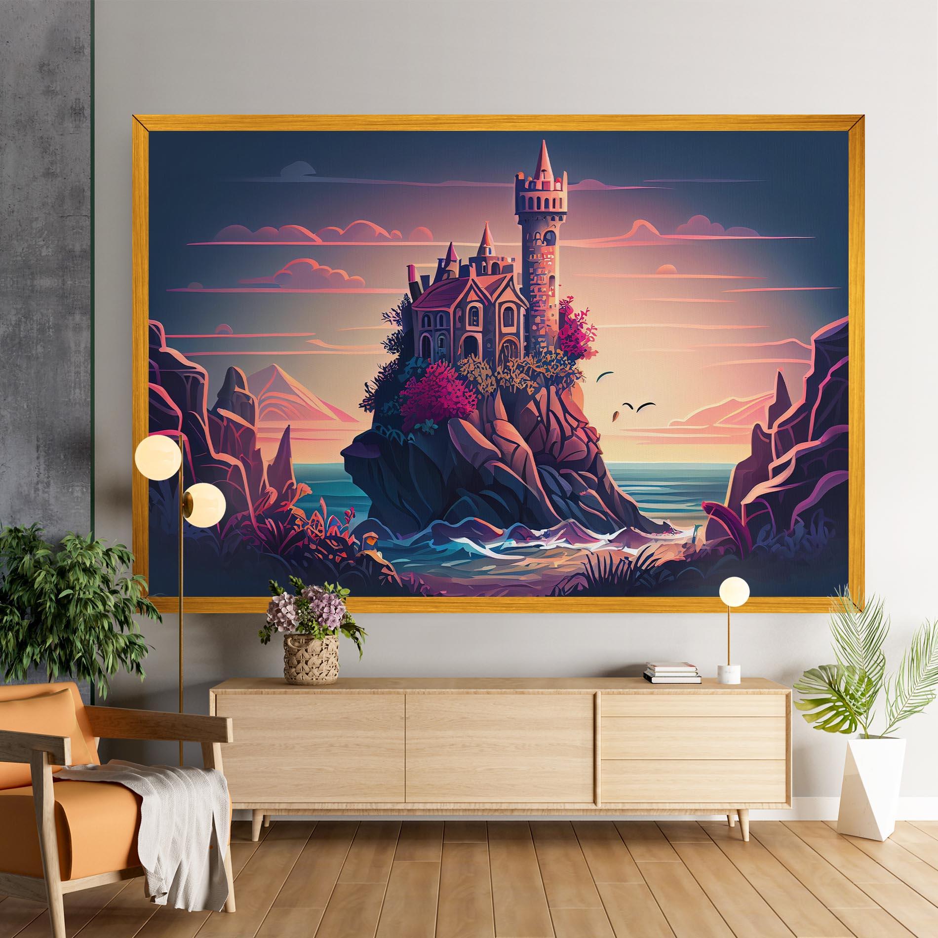 Leinwandbild Cliff Castle mockup 9