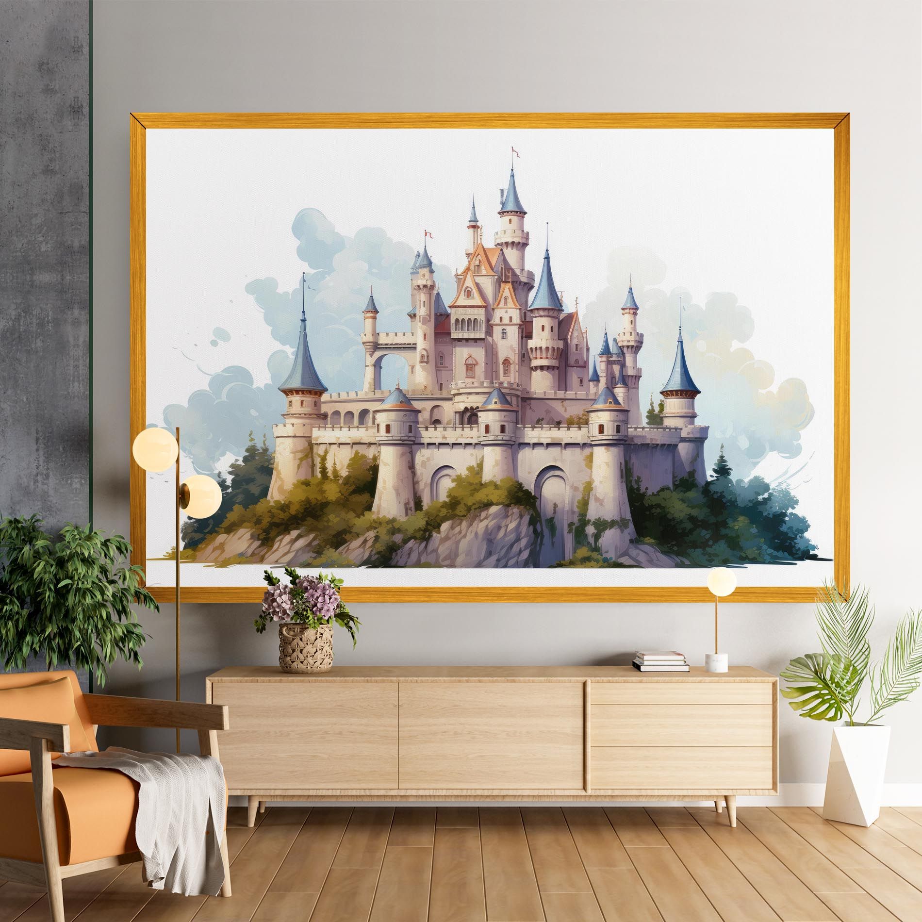 Illustration Castle mockup 9