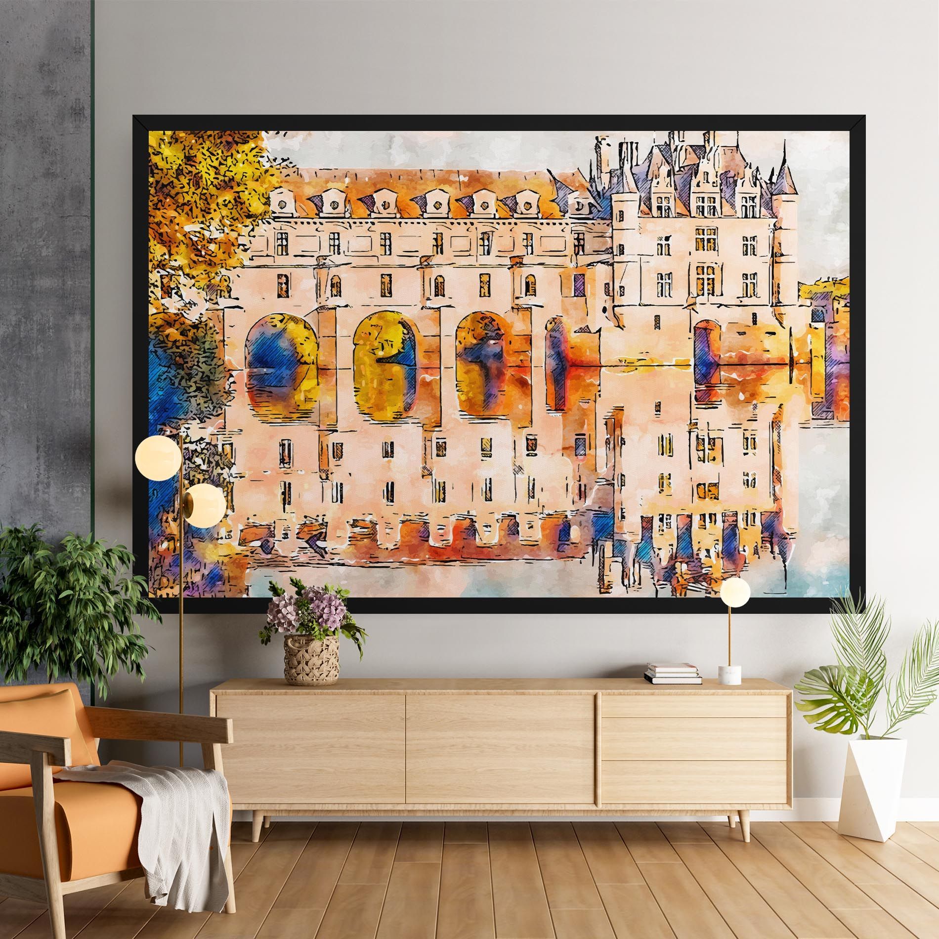 Blue Orange Castle mockup 9