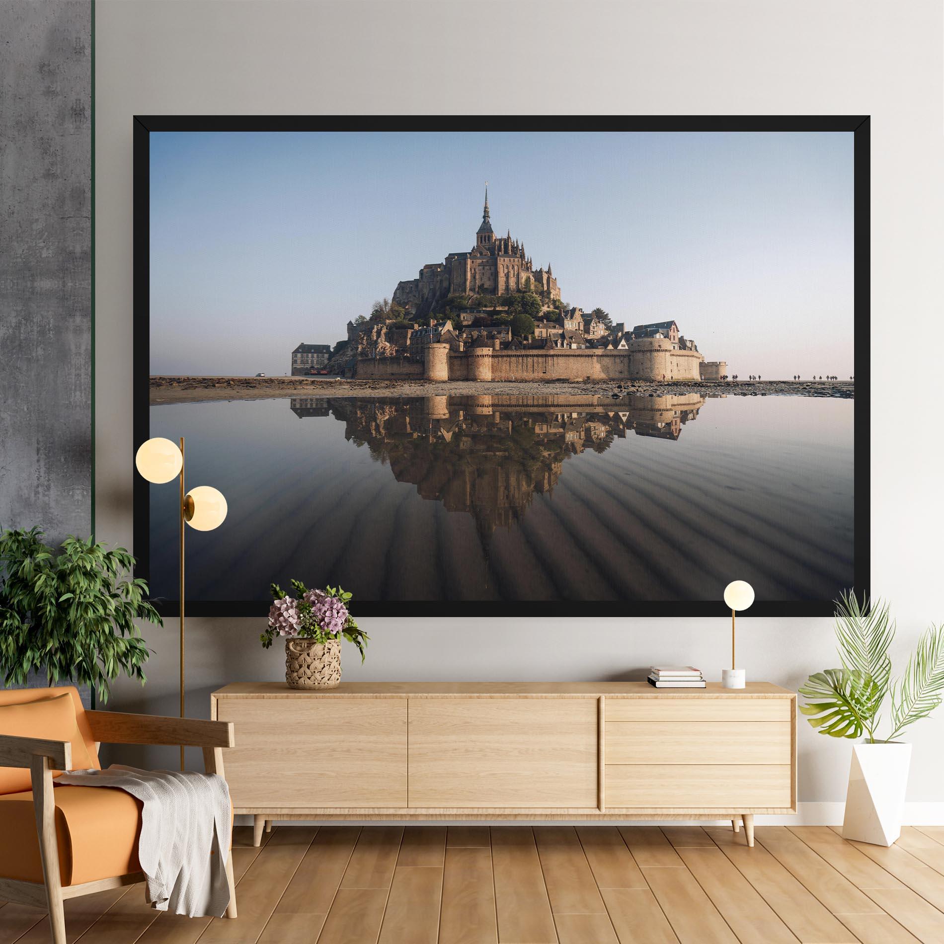 Leinwandbild Castle Reflection mockup 9