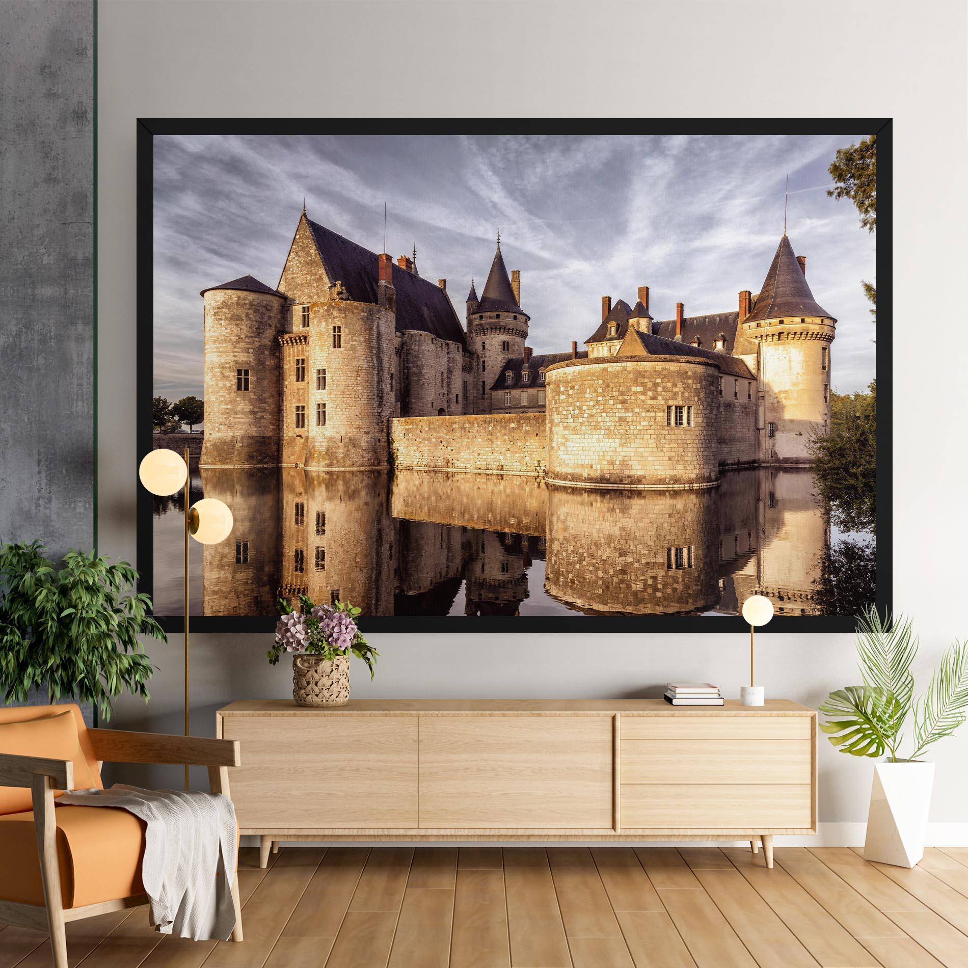 Leinwandbild Chateau Castle mockup 9