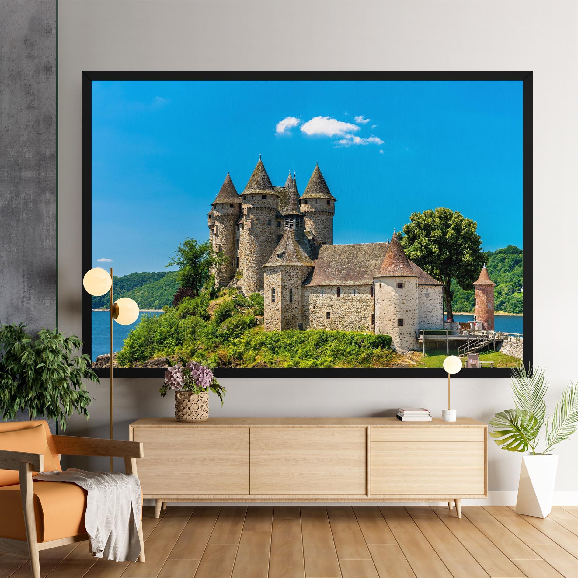 Leinwandbild Medieval Castle France mockup 9