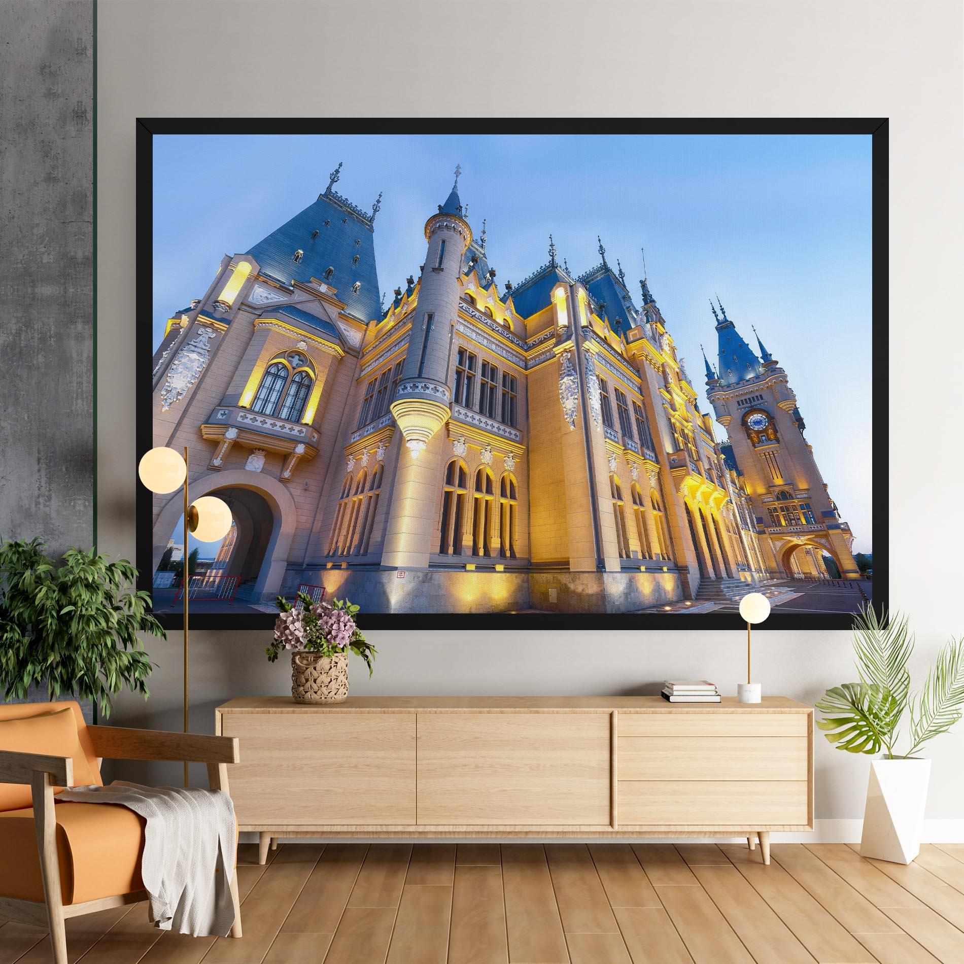 Leinwandbild Palace Culture Romania mockup 9