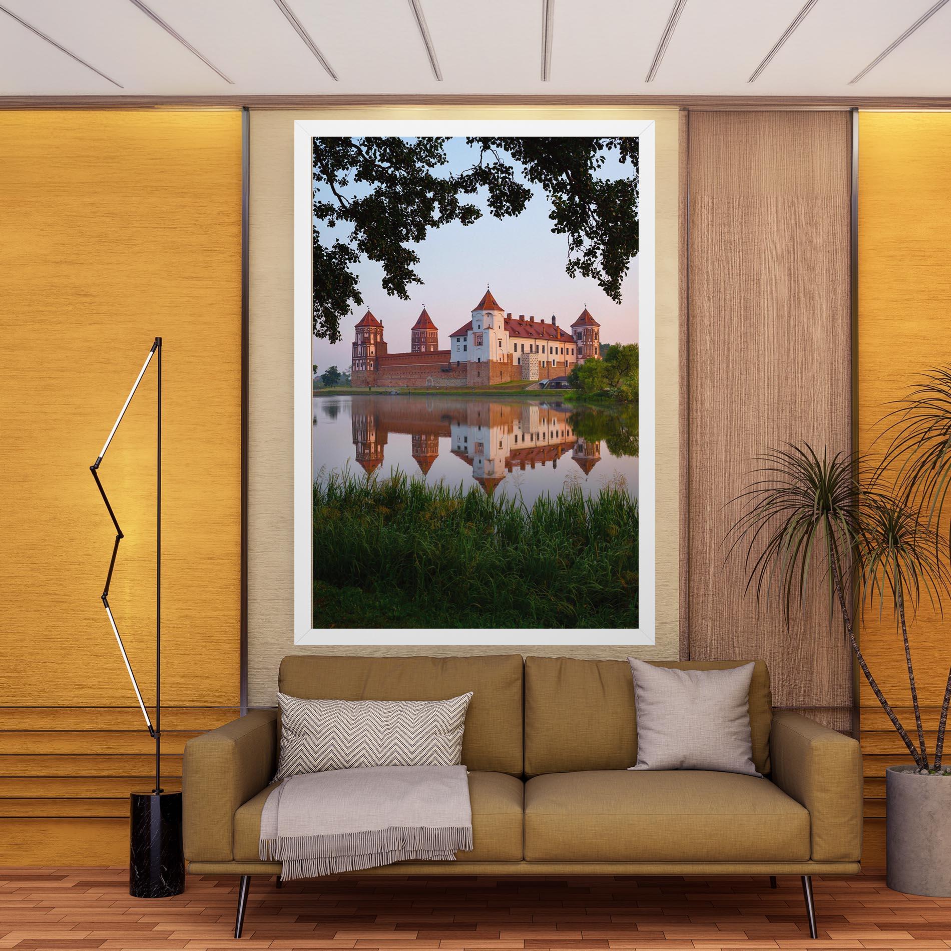 Leinwandbild Ancient Castle Morning mockup 9