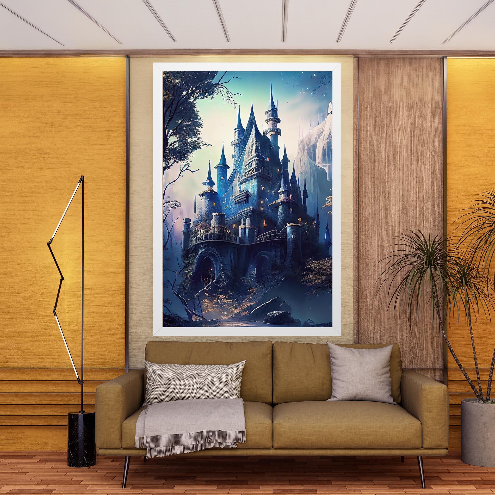 Leinwandbild Blue Art Castle mockup 9