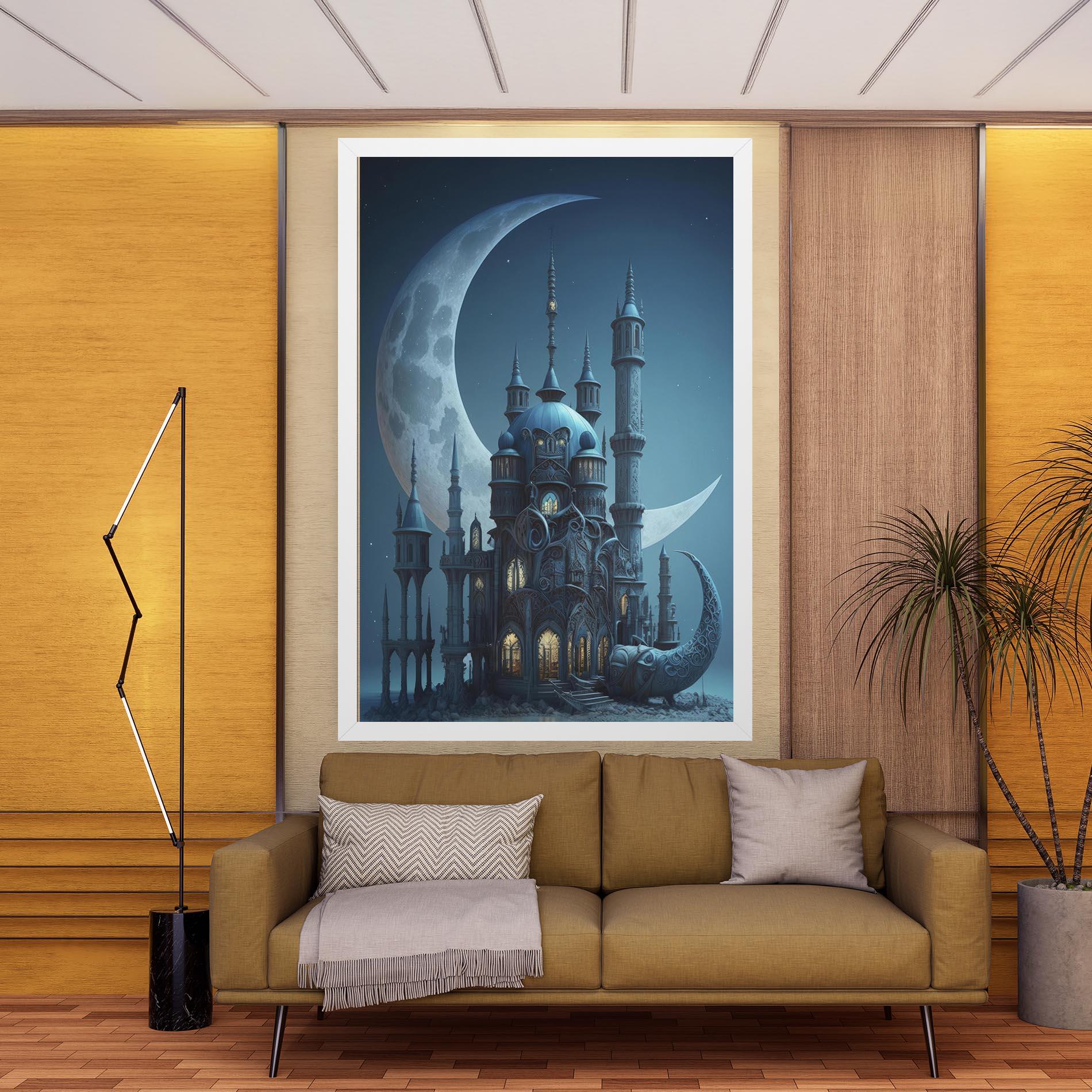 Leinwandbild Mosque Moon mockup 9